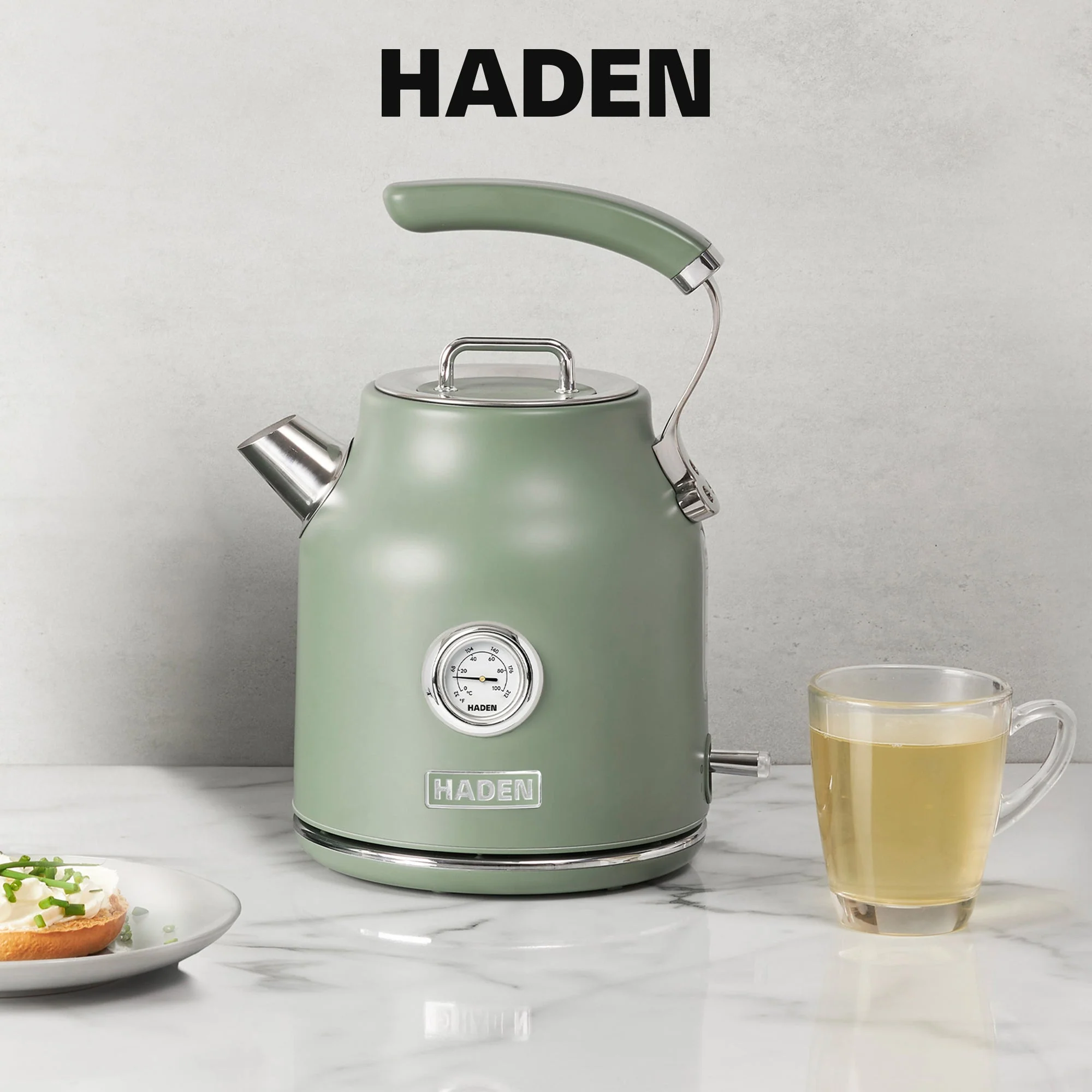 Haden Dorset 1.7 Liter Electric Water Kettle with 360-Degree Base, Cedar Green - Image 7