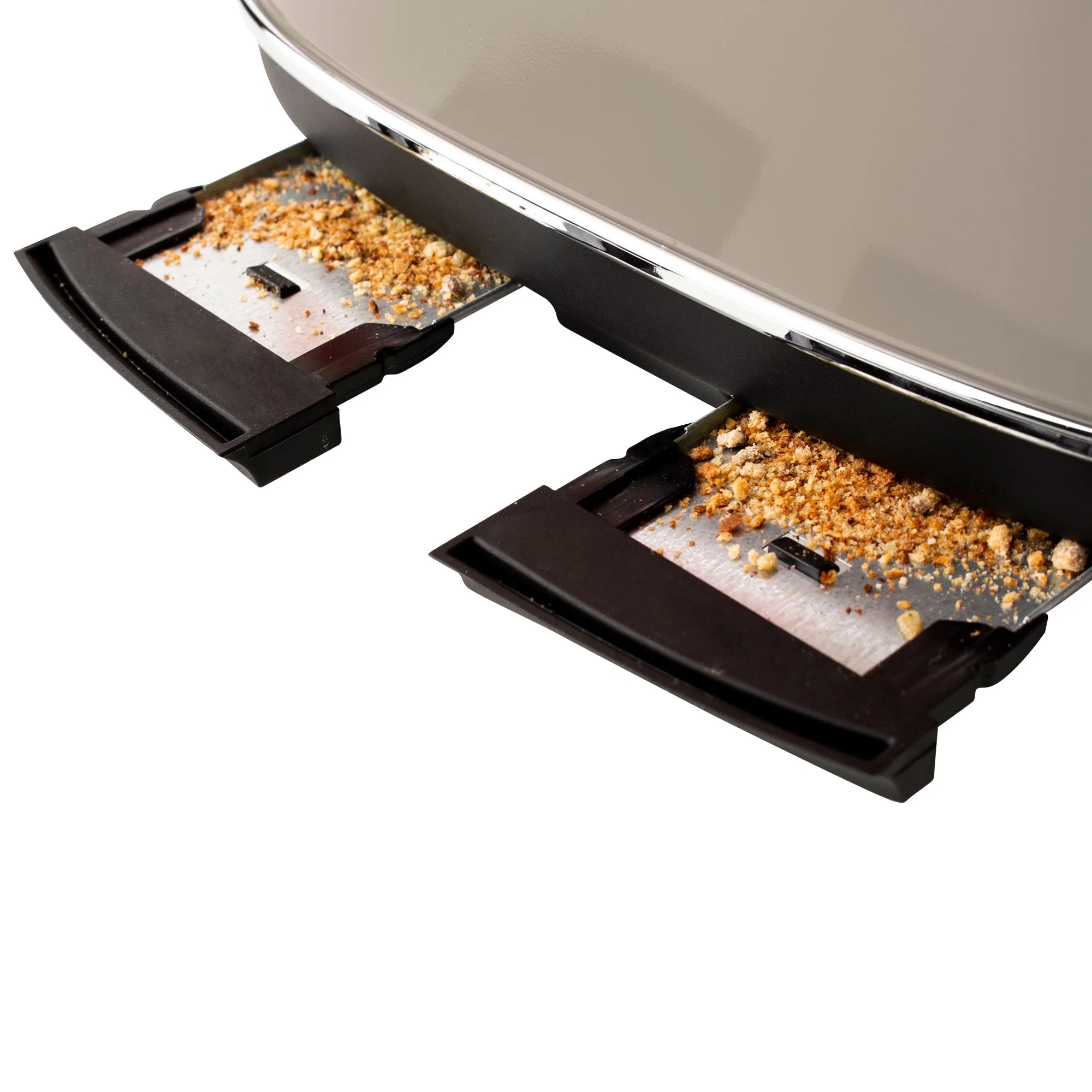 Haden Dorset 4 Slice Wide Slot Stainless Steel Toaster, Putty & Chrome - Image 9