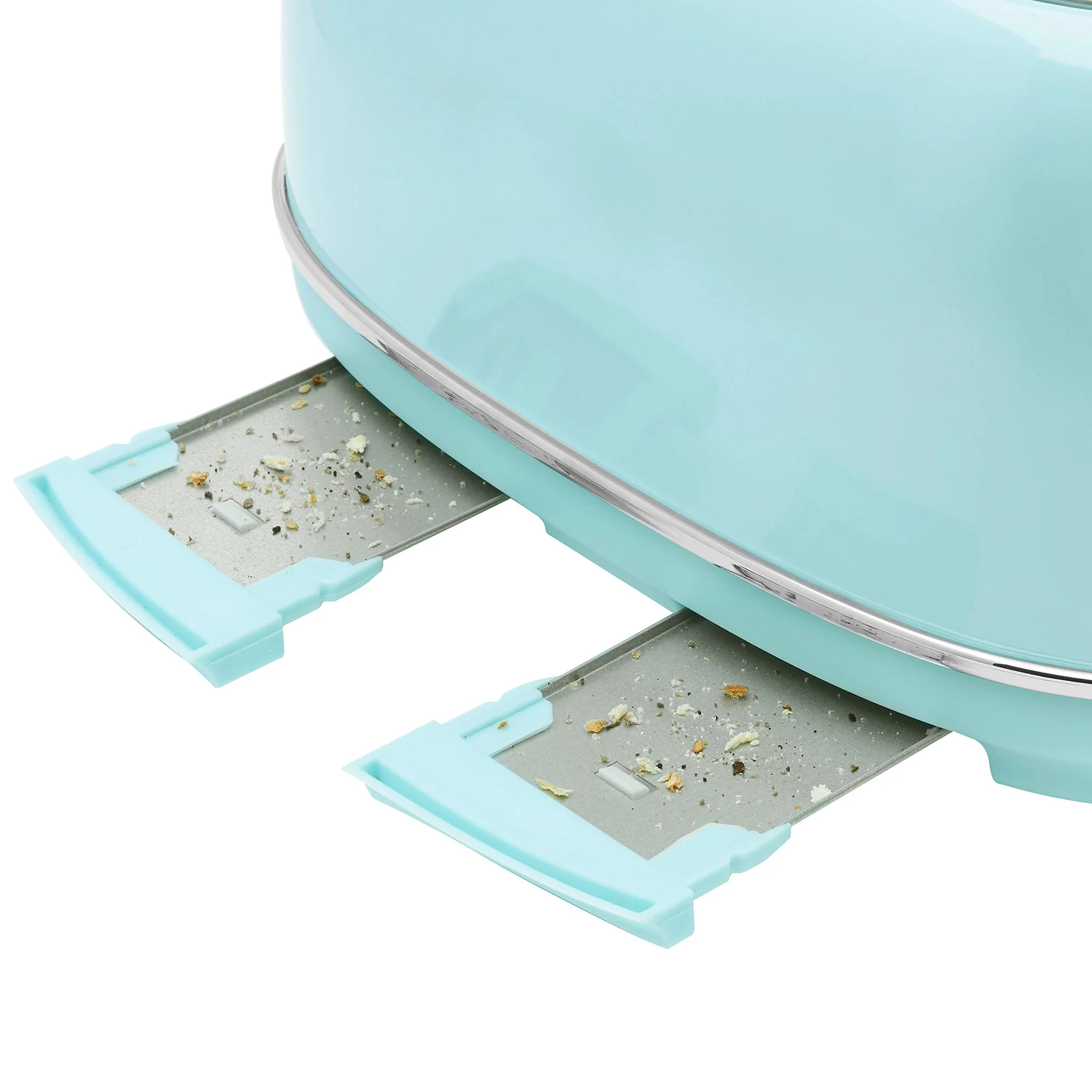 Haden Heritage 4 Slice Wide Slot Stainless Steel Toaster, Turquoise & Chrome - Image 9