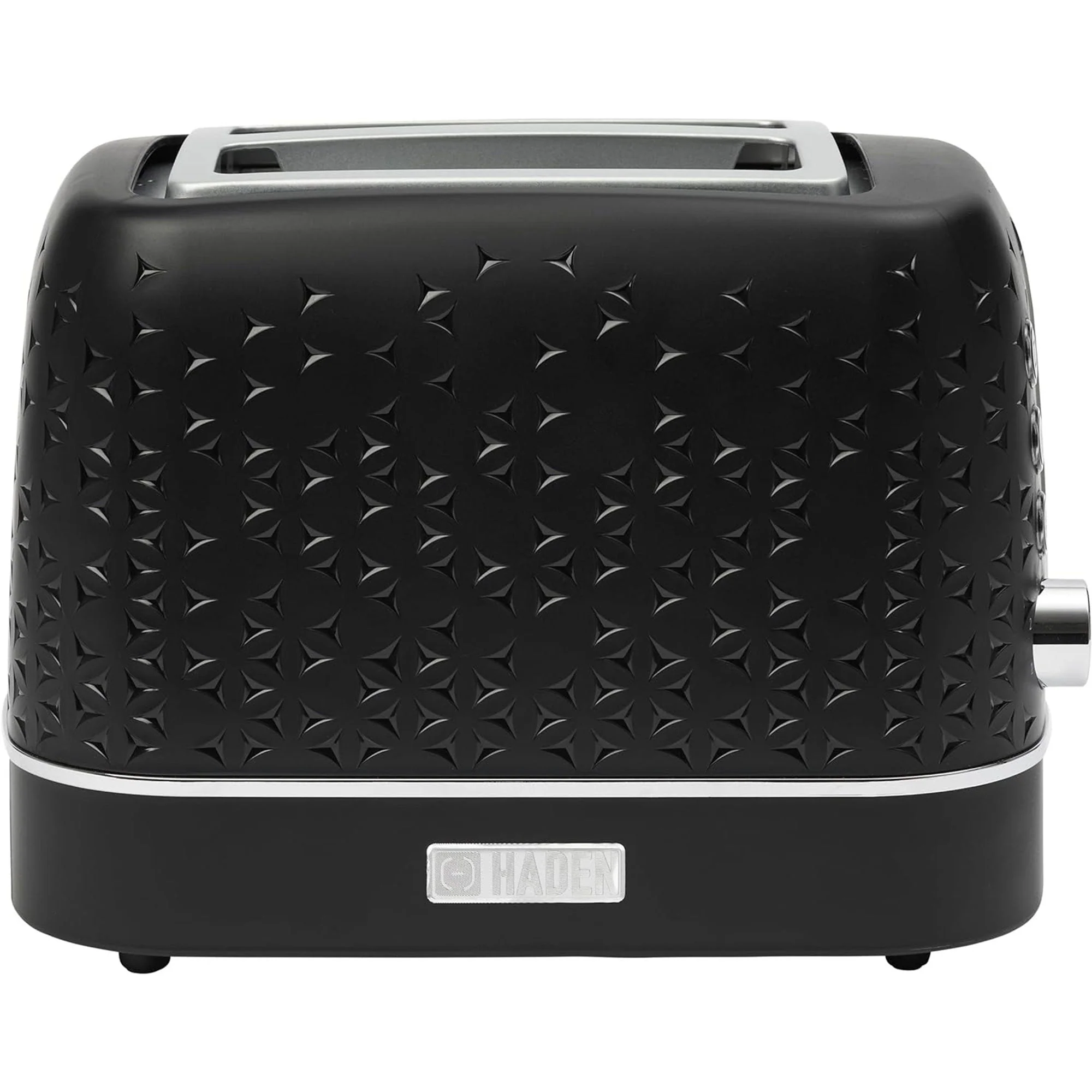Haden Starbeck 2 Slice Wide Slot Stainless Steel Toaster, Black & Chrome - Image 8