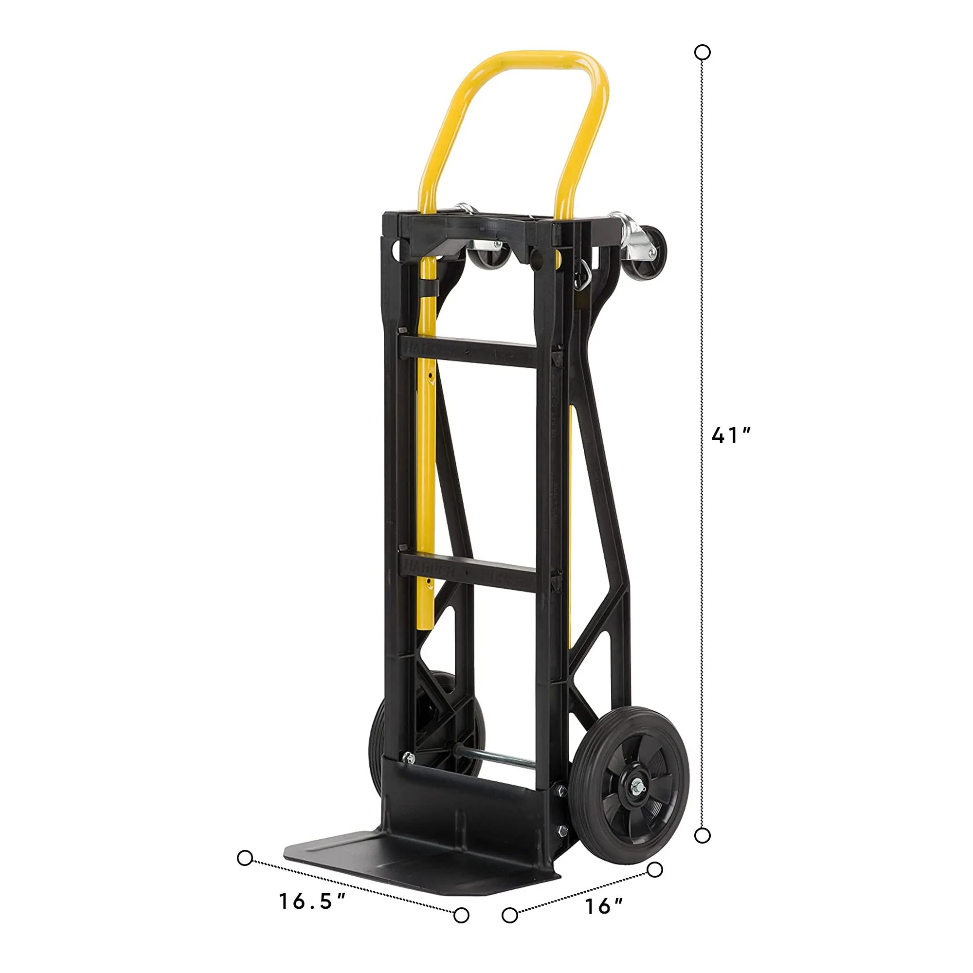 Harper Trucks PJDY2223AKD 400 Lb Capacity Convertible Dolly, Black (2 Pack) - Image 2