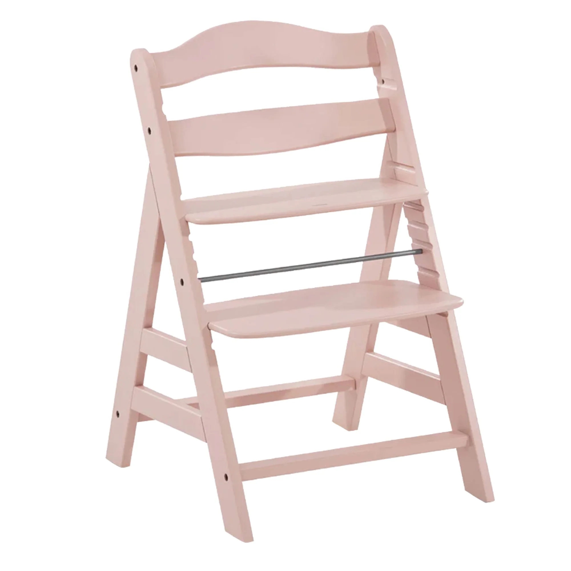 hauck Alpha+ Grow Along Seat, Adjustable Wooden Chair, Beechwood, Rose Finish