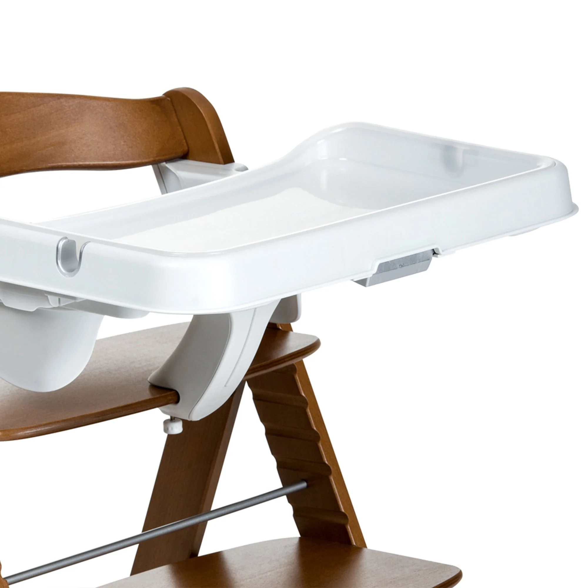 hauck Alpha High Chair Tray Table Compatible with Wooden Alpha+ and Beta+, White - Image 10