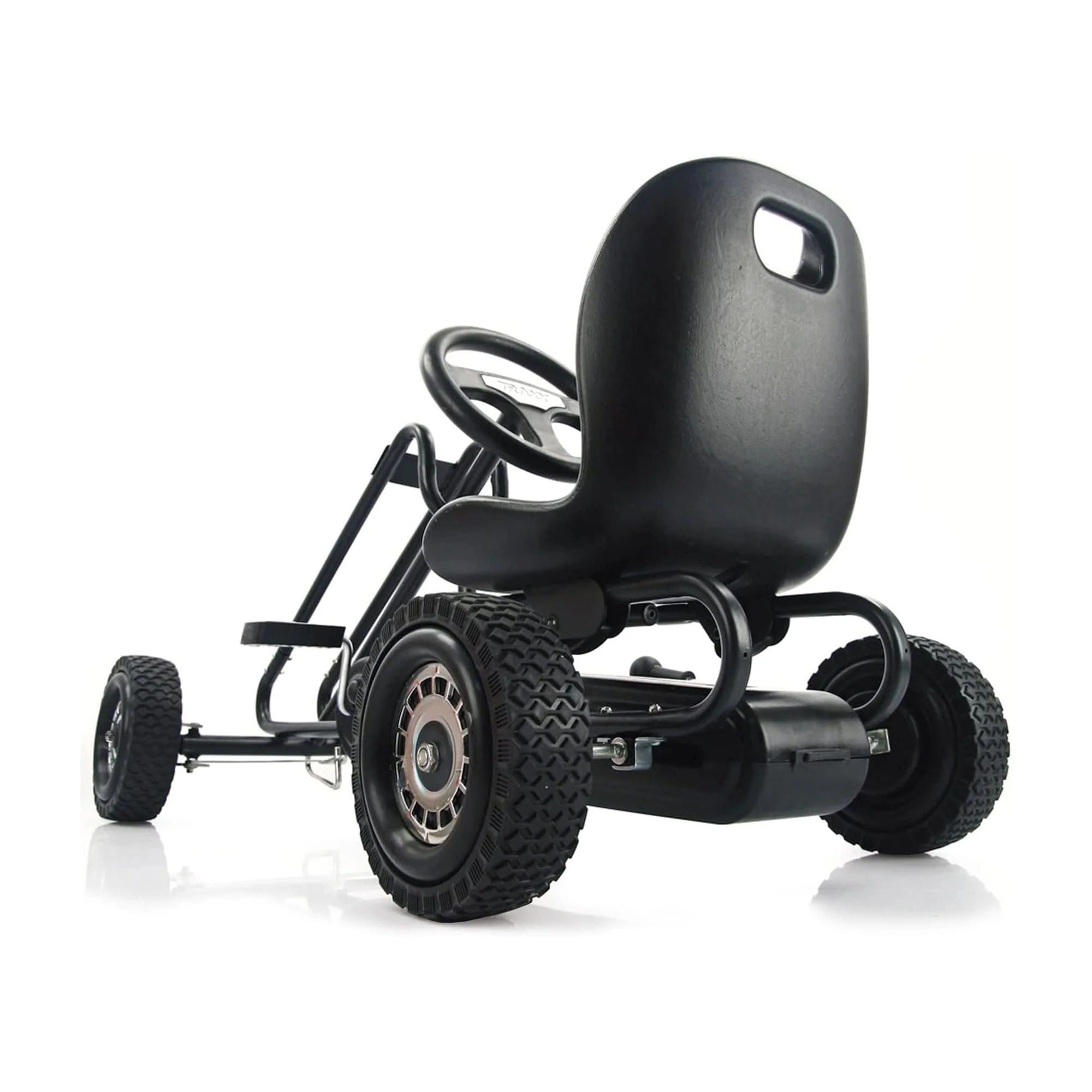 hauck Ergonomic Pedal Ride On Go Kart Toys for Boys and Girls Ages 4 to 8, Black - Image 6