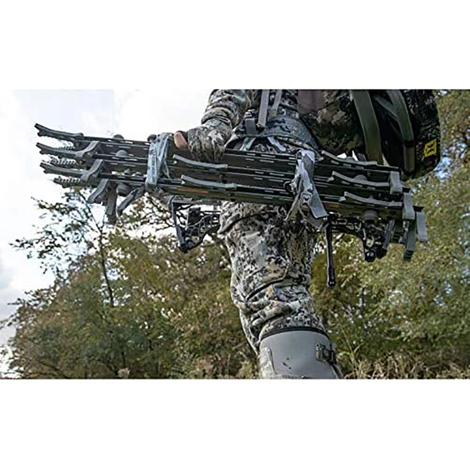Hawk Helium Hunting Treestand Portable Climbing Sticks w/ Fold Up Steps, 6 Pack - Image 8