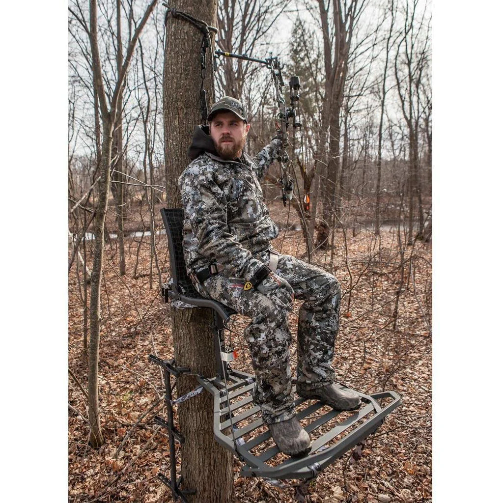 Hawk Helium Kickback LVL Hang-On Tree Stand with Leg Extension Footrest (2 Pack) - Image 3