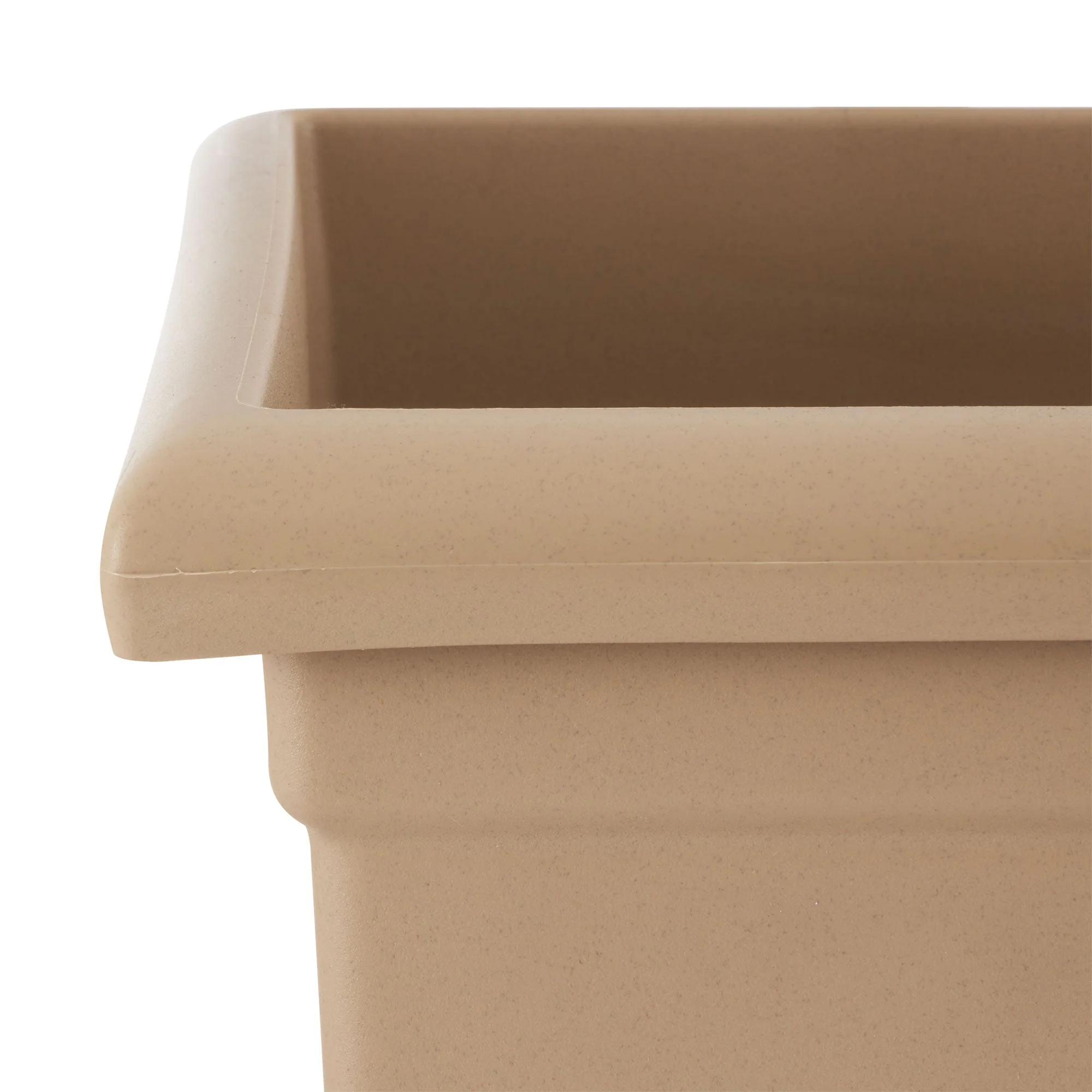 HC Companies 13.25" x 15.5" Outdoor Square Accent Planter, Sandstone (3 Pack) - Image 9