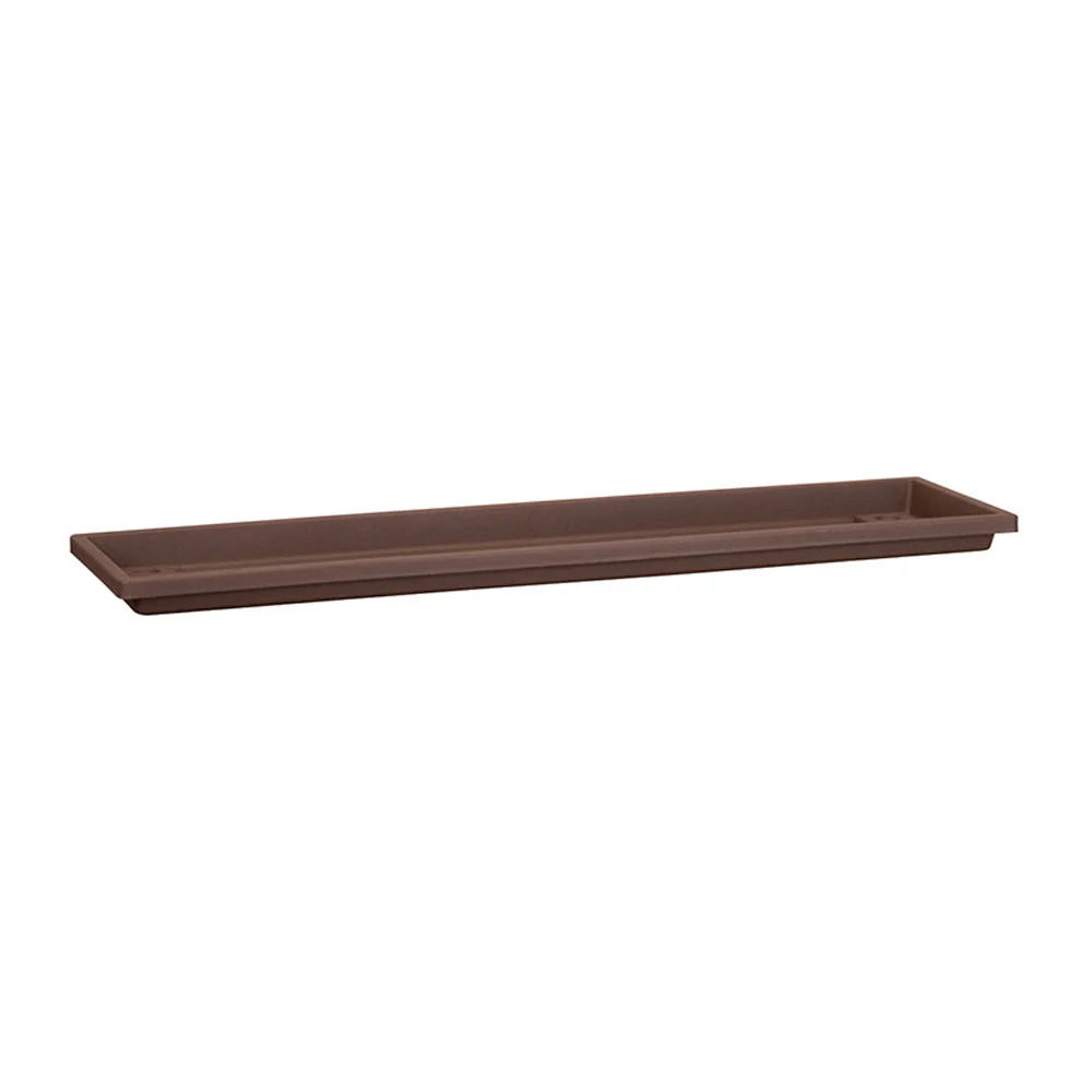 HC Companies Farmhouse Venetian 18 Inch Flower Box Saucer, Chocolate (2 Pack) - Image 2
