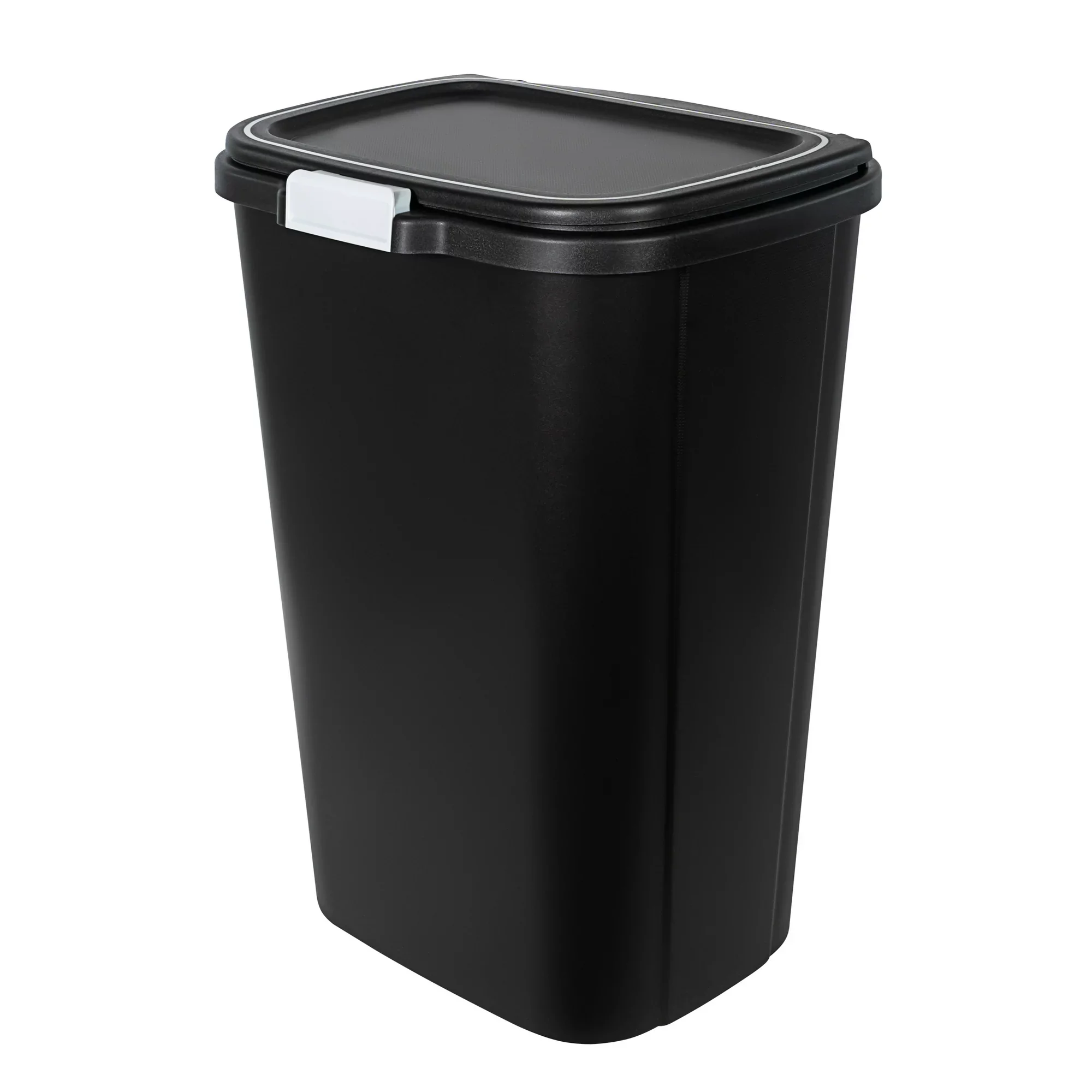 Hefty 13 Gallon Odor Block Touch Top Kitchen Durable Trash Can, 4 Pack, Black - Image 5