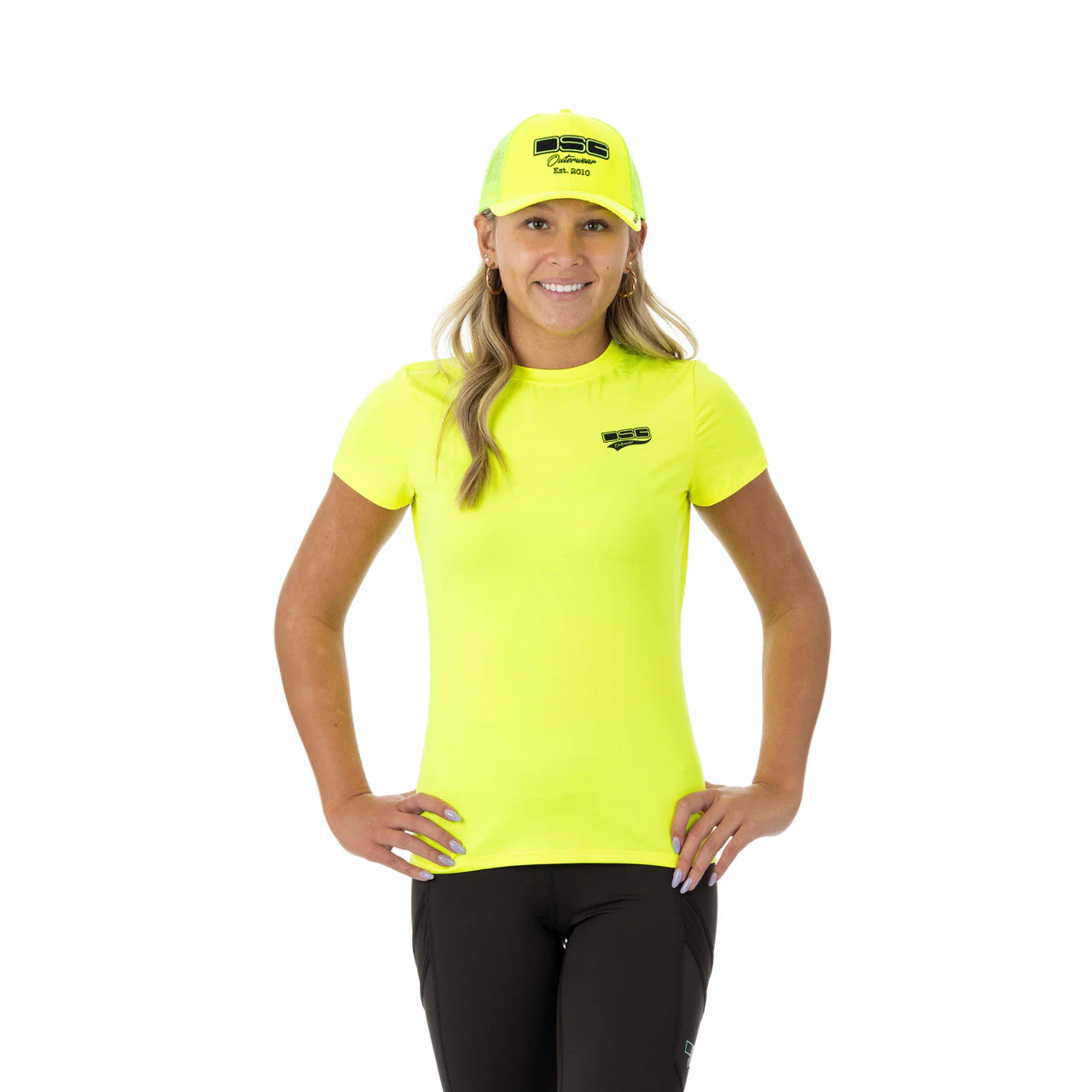 Hi Vis Trucker Cap - Hi Vis Yellow - Image 2