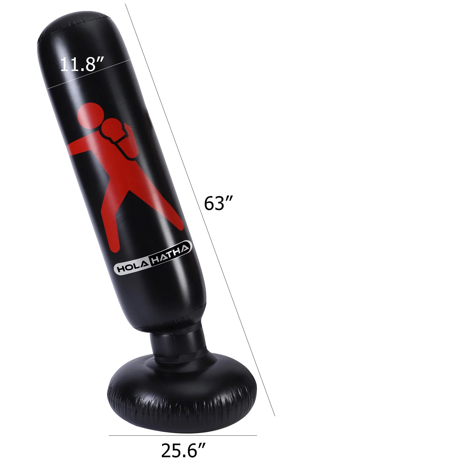 HolaHatha Inflatable Kids Punching Bag Home Boxing Equipment w/ Heavy Bag Stand - Image 3