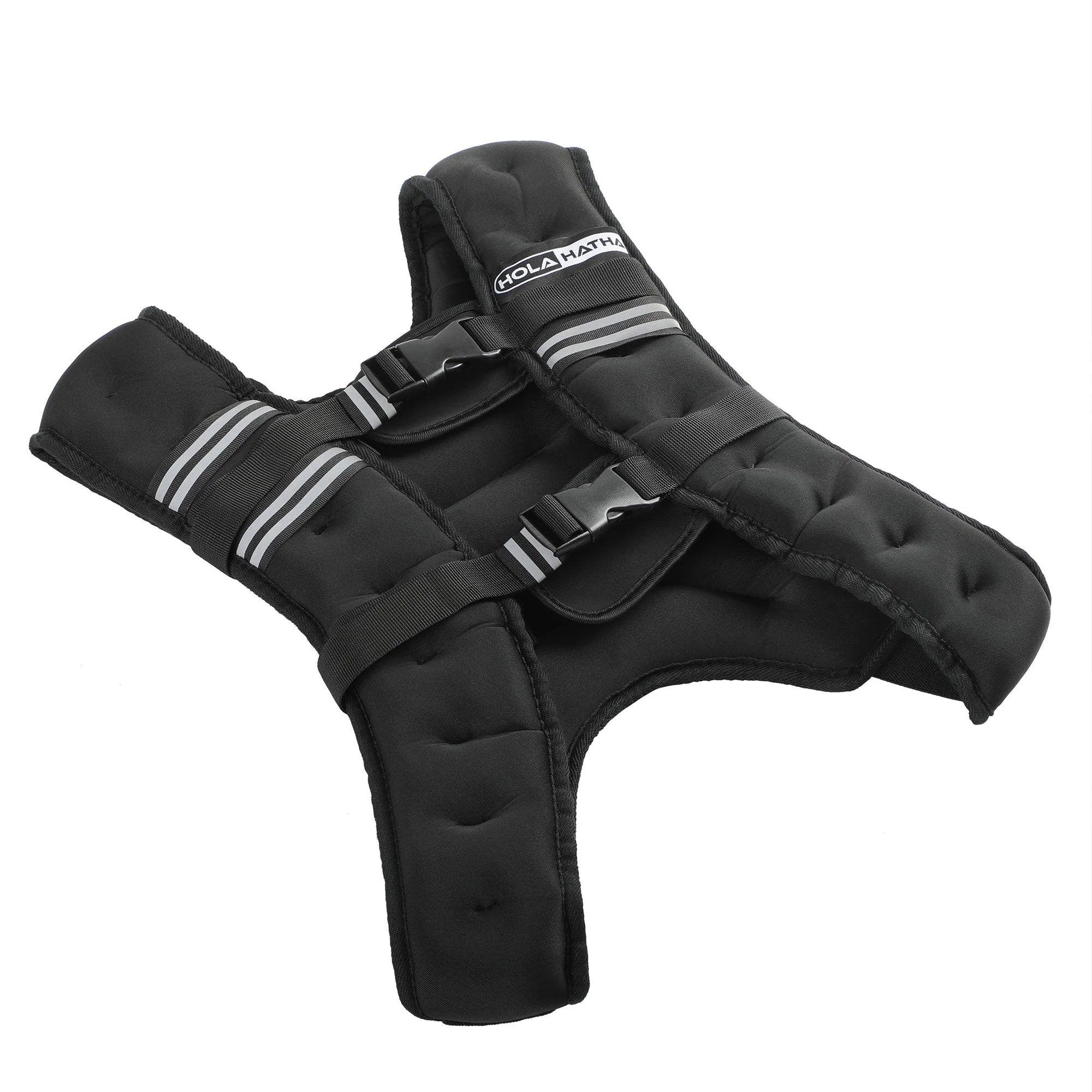 HolaHatha Weighted Vest for Running with Reflective Stripes and Elastic Straps - Image 8