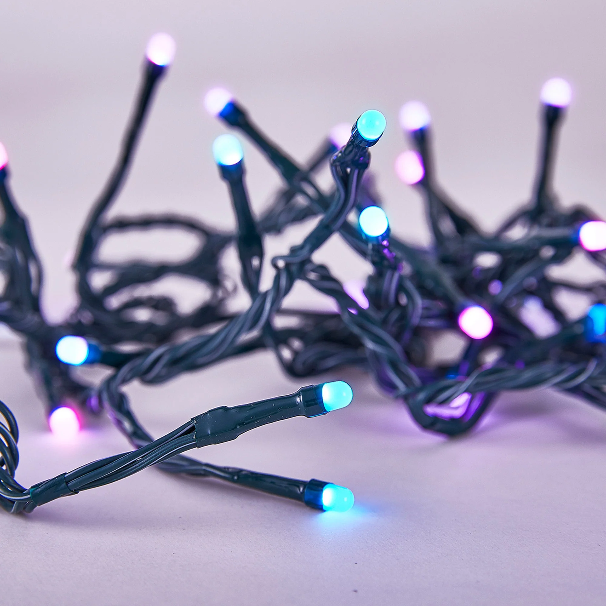 Home Heritage Lumations 16.3 Ft RGB LED Indoor/Outdoor String Lights, 50 Count - Image 2