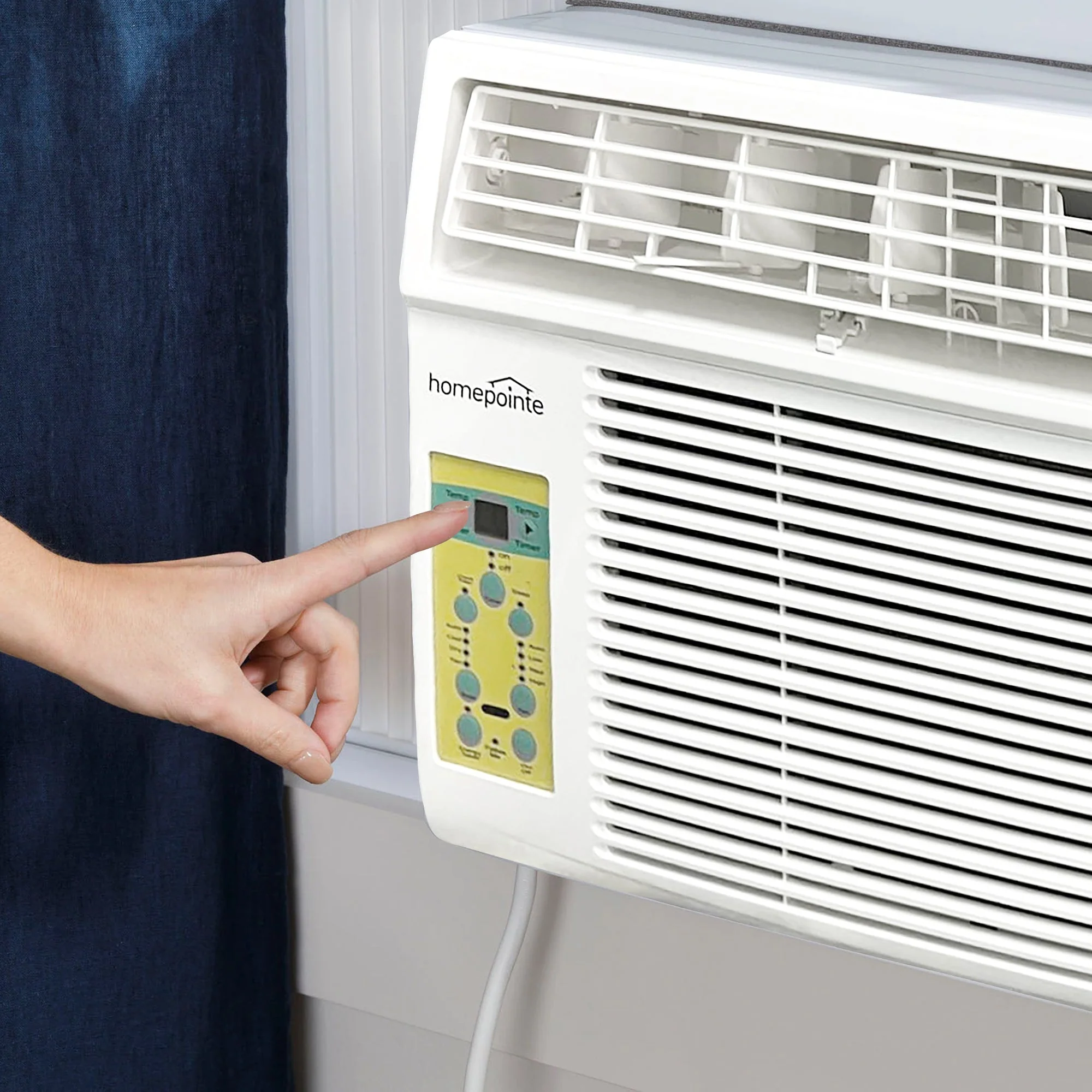 HomePointe 14500 BTU Window Air Conditioner w/Remote Control & LED Digital Panel - Image 3