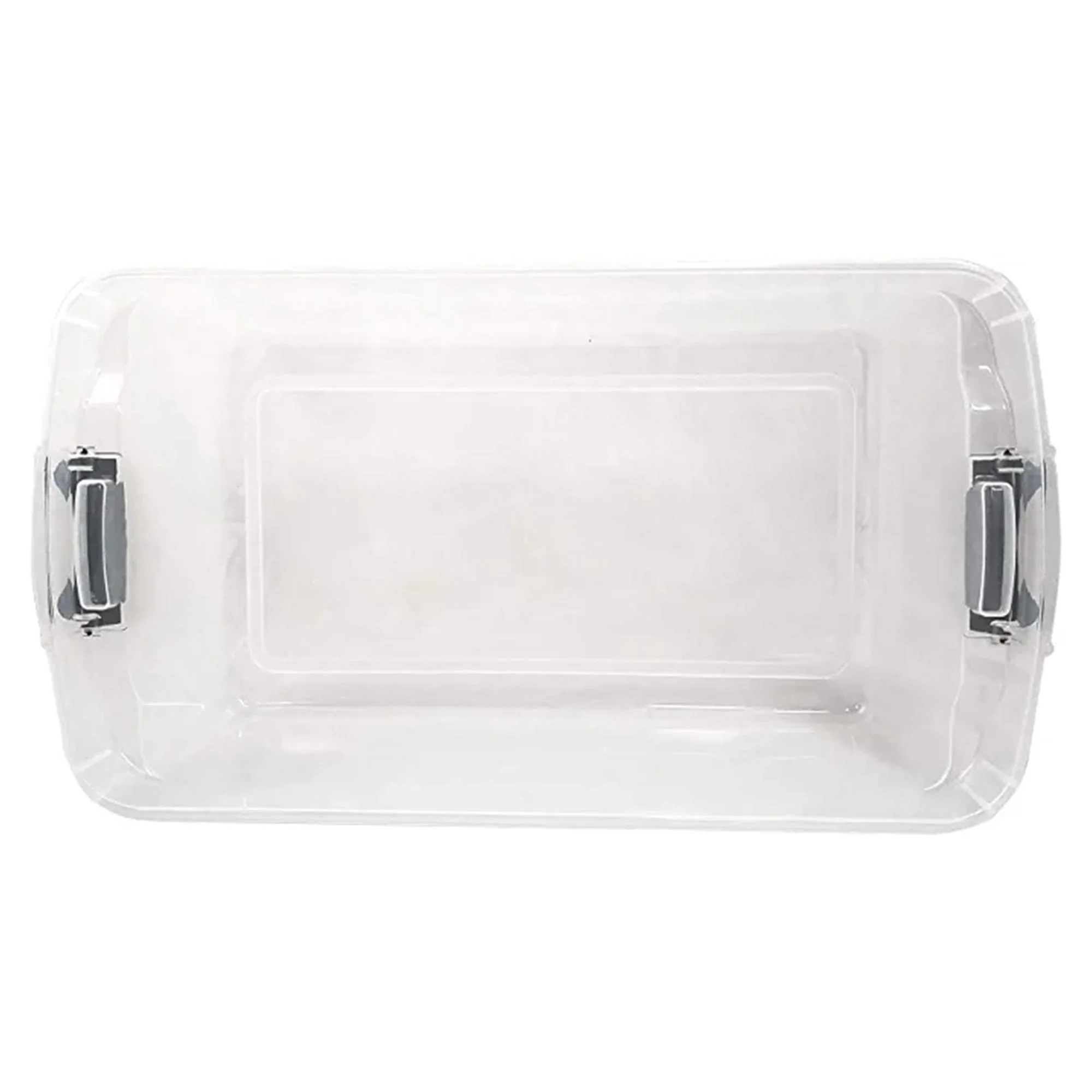 Homz 64 Qt Multipurpose Stackable Storage Bin with Latching Lids, Clear (8 Pack) - Image 9