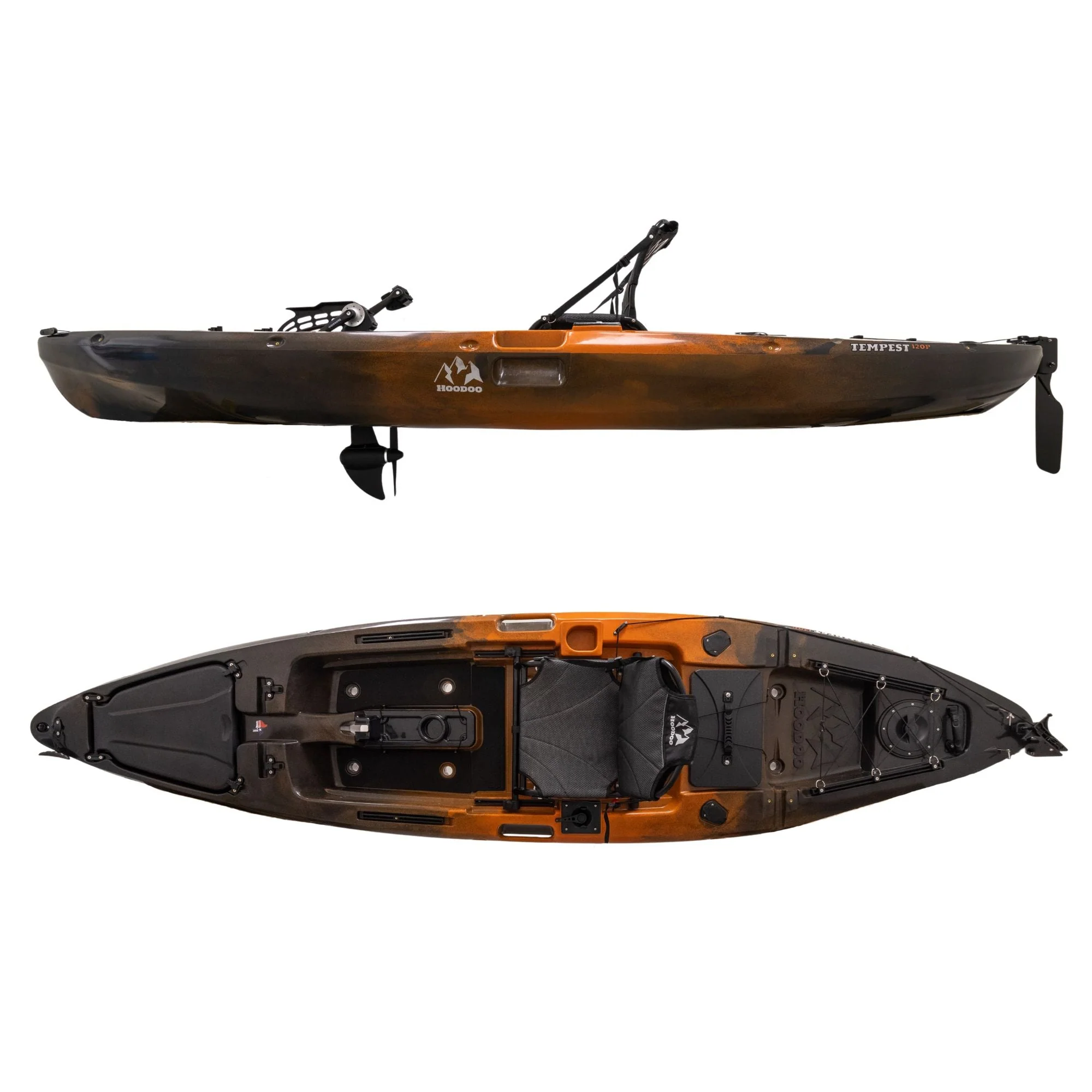 Hoodoo Tempest 120P Pedal Drive Kayak - Image 4