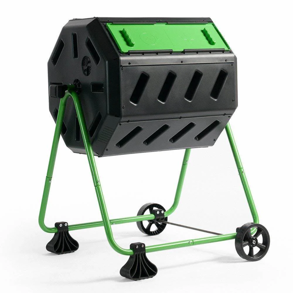 Hot Frog 37 Gallon Dual Chamber Quick Curing Tumbling Composter Bin (2 Pack) - Image 2