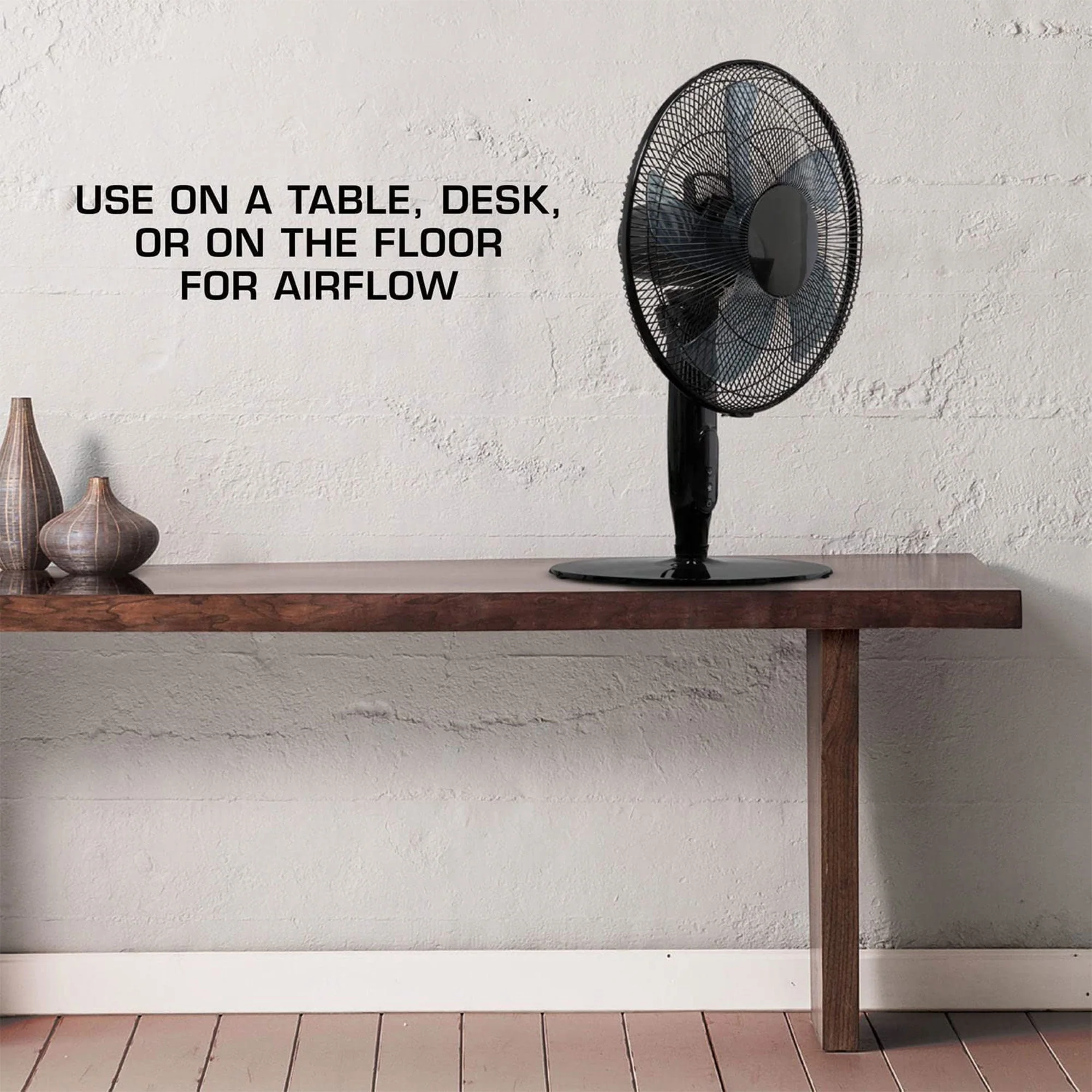 Hurricane 16 Inch Energy Efficient Adjustable Standing Fan w/12 Speed Settings - Image 6