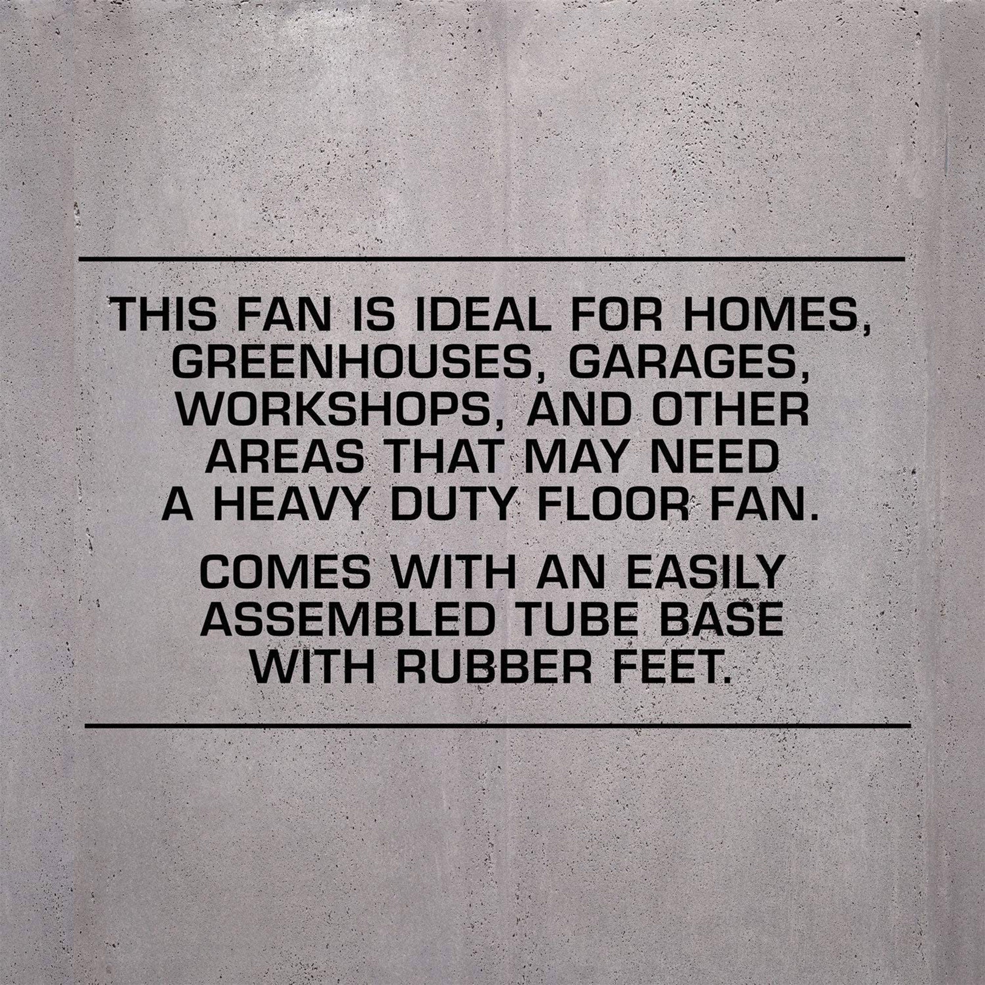 Hurricane Pro 20 Inch 3 Speed High Velocity Metal Floor Fan, Black (2 Pack) - Image 3