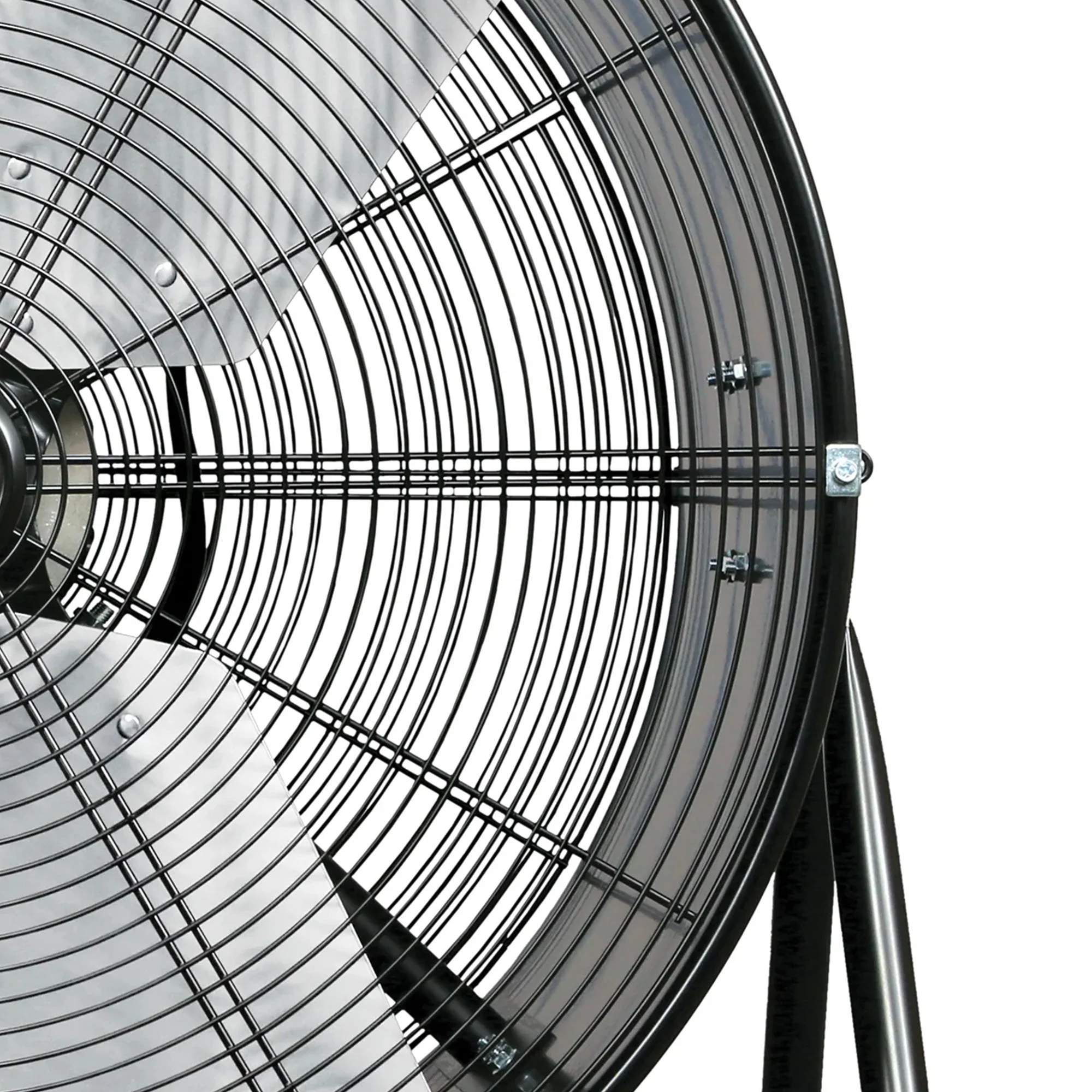 Hurricane Pro Series 24” Heavy Duty Adjustable Air Portable Tilt Drum Fan, Black - Image 6