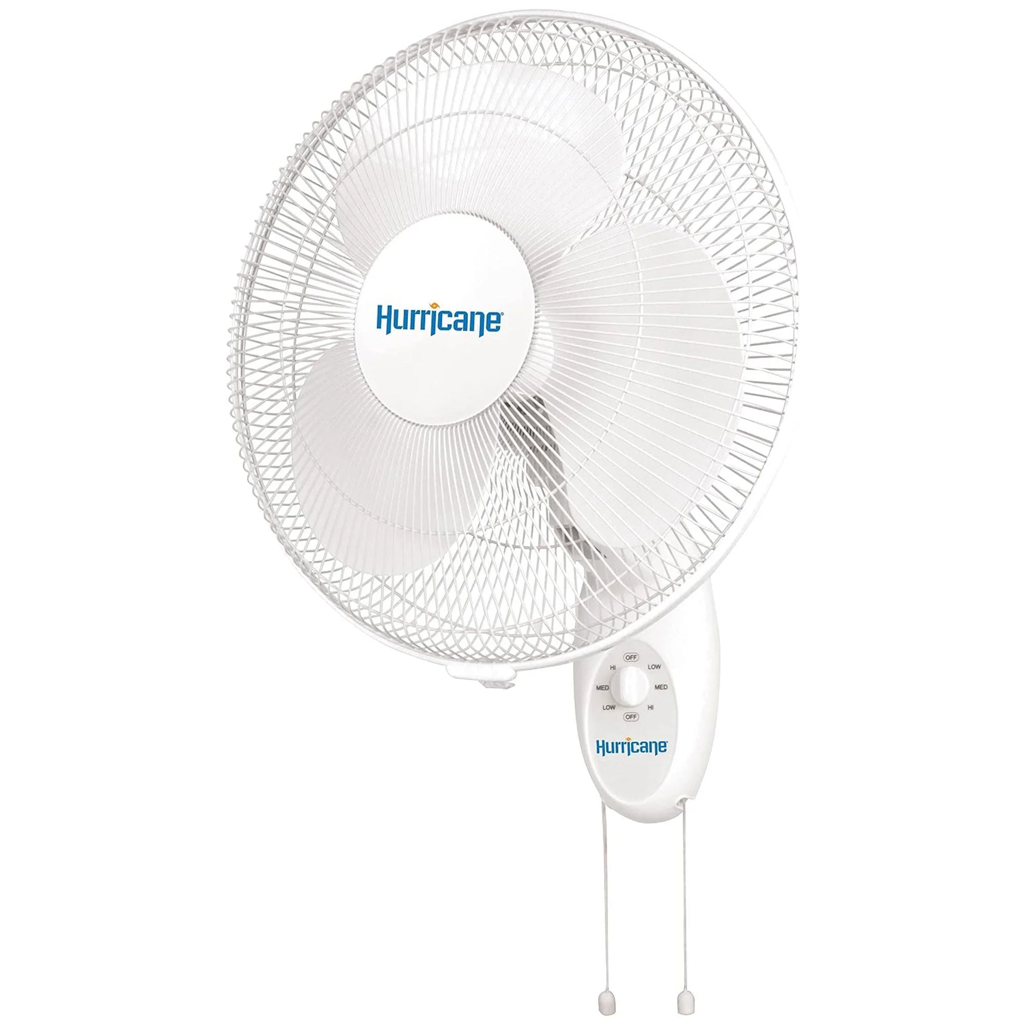 Hurricane Supreme 16 Inch 90 Degree Oscillating 3 Speed Wall Fan, White (2 Pack) - Image 6