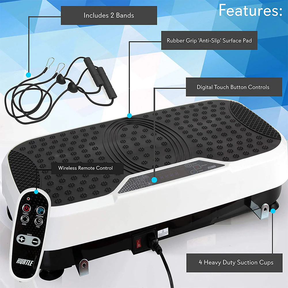 Hurtle HURVBTR36 Vibration Plate Machine for Home Body Exercise Workout Training - Image 5