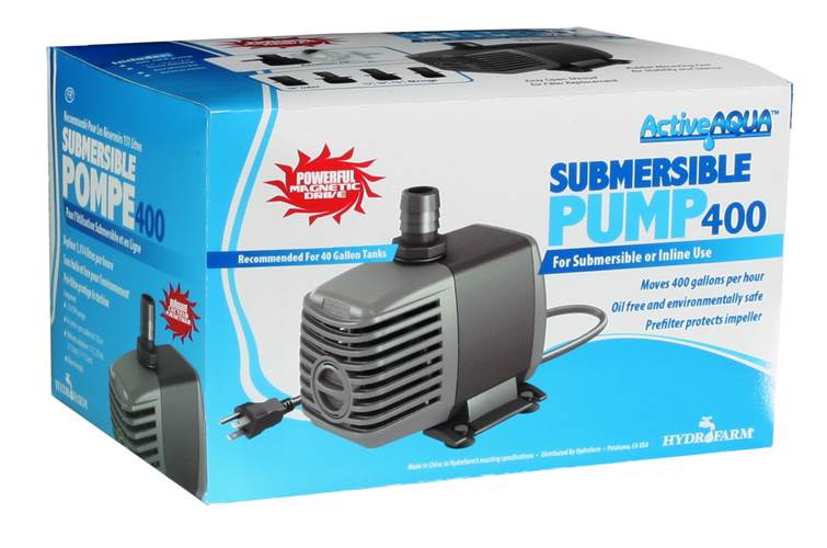 Hydrofarm AAPW400 Active Aqua 400 GPH Submersible Aquarium Water Pump (2 PK) - Image 4