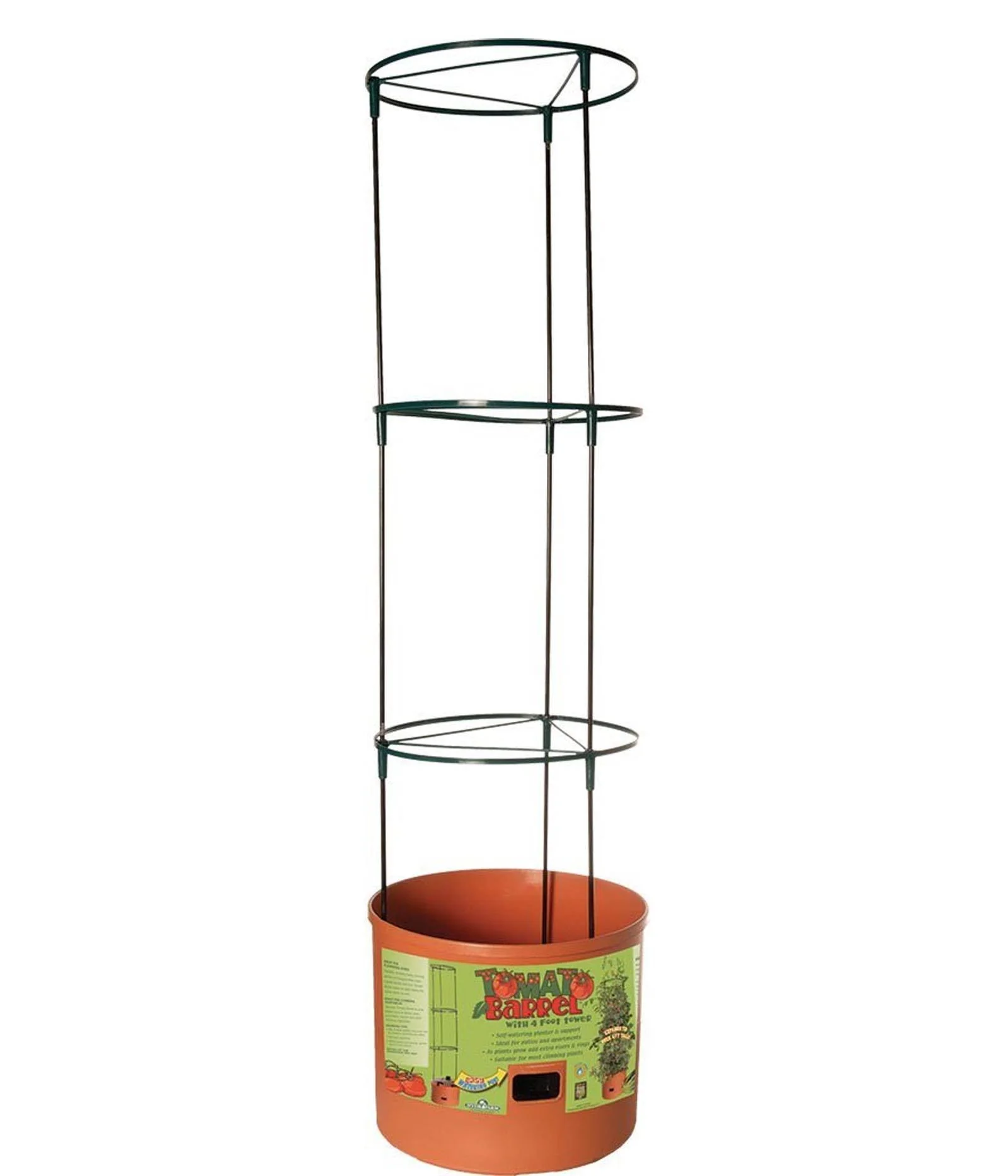 Hydrofarm GCTB Tomato Barrel Pot Garden Planting 4 Foot Trellis System (2 Pack) - Image 2