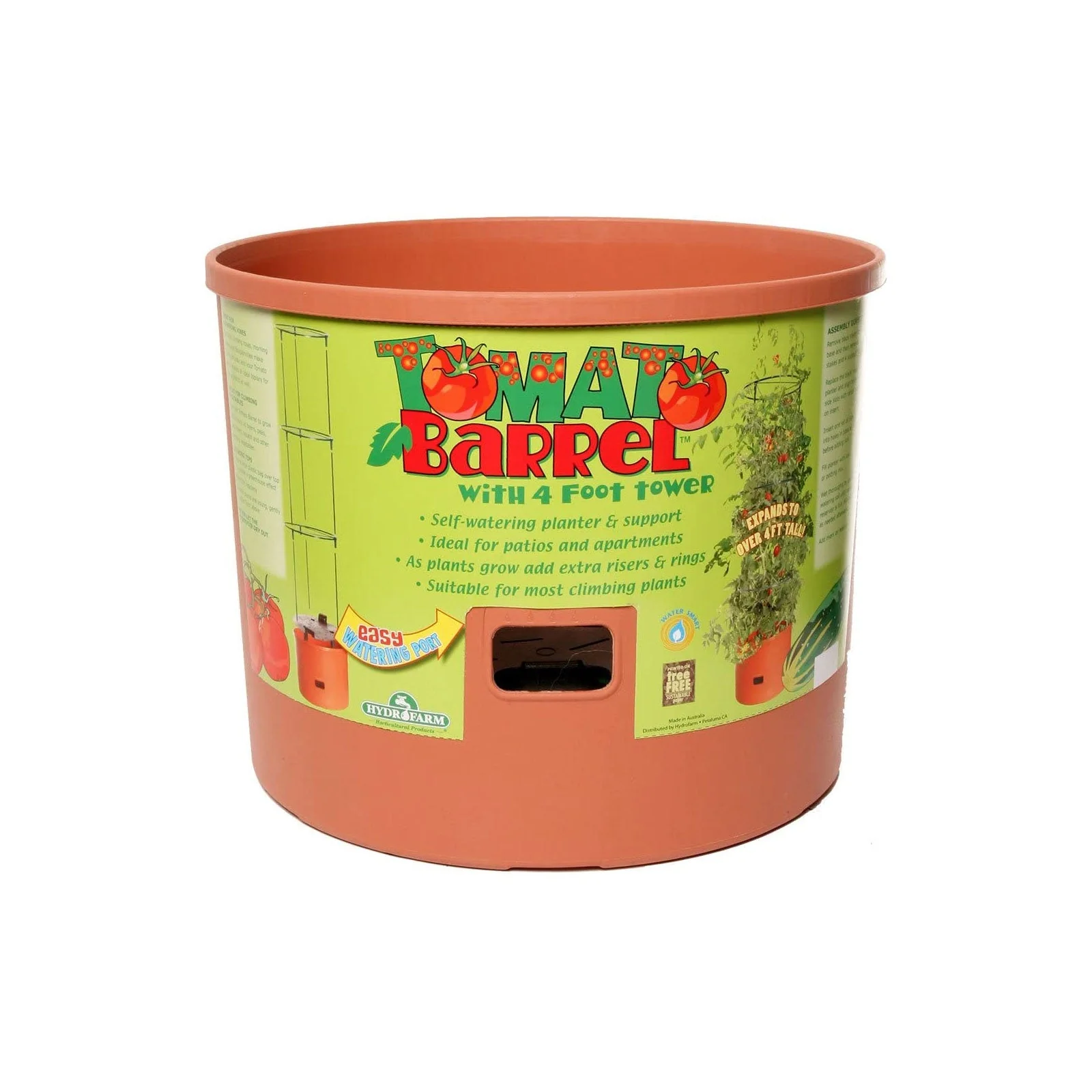 Hydrofarm GCTB Tomato Barrel Pot Garden Planting System and 4 Foot Trellis Tower - Image 3