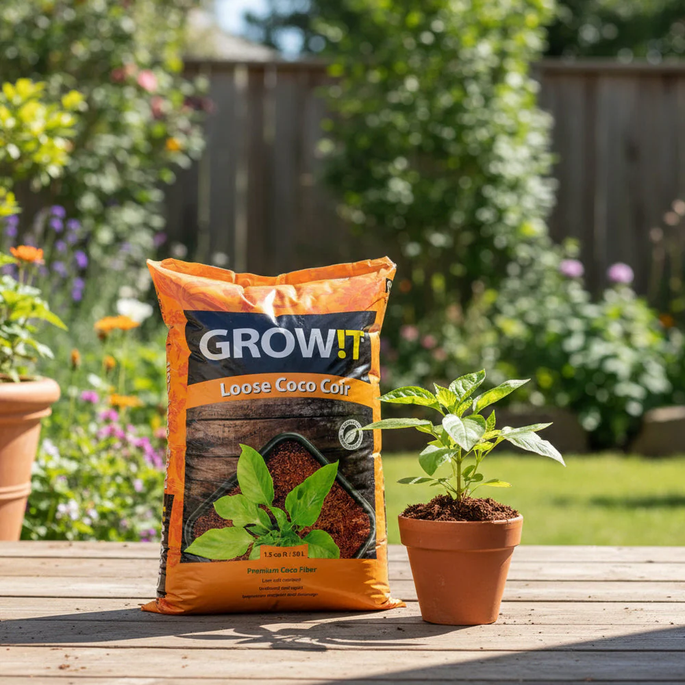Hydrofarm GROW!T Coco Coconut Coir Fiber Garden Loose Growing Medium, 1.5 Cu Ft - Image 3
