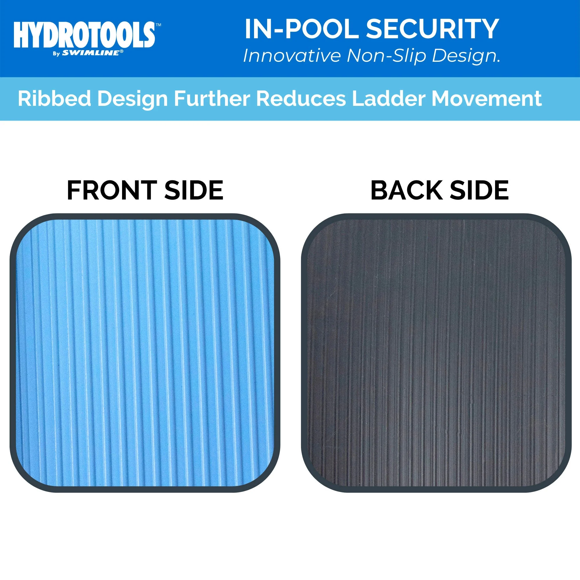 Hydrotools by Swimline Protective Ribbed Ladder Mat/In-Pool Step Pad, 36" x 36" - Image 6
