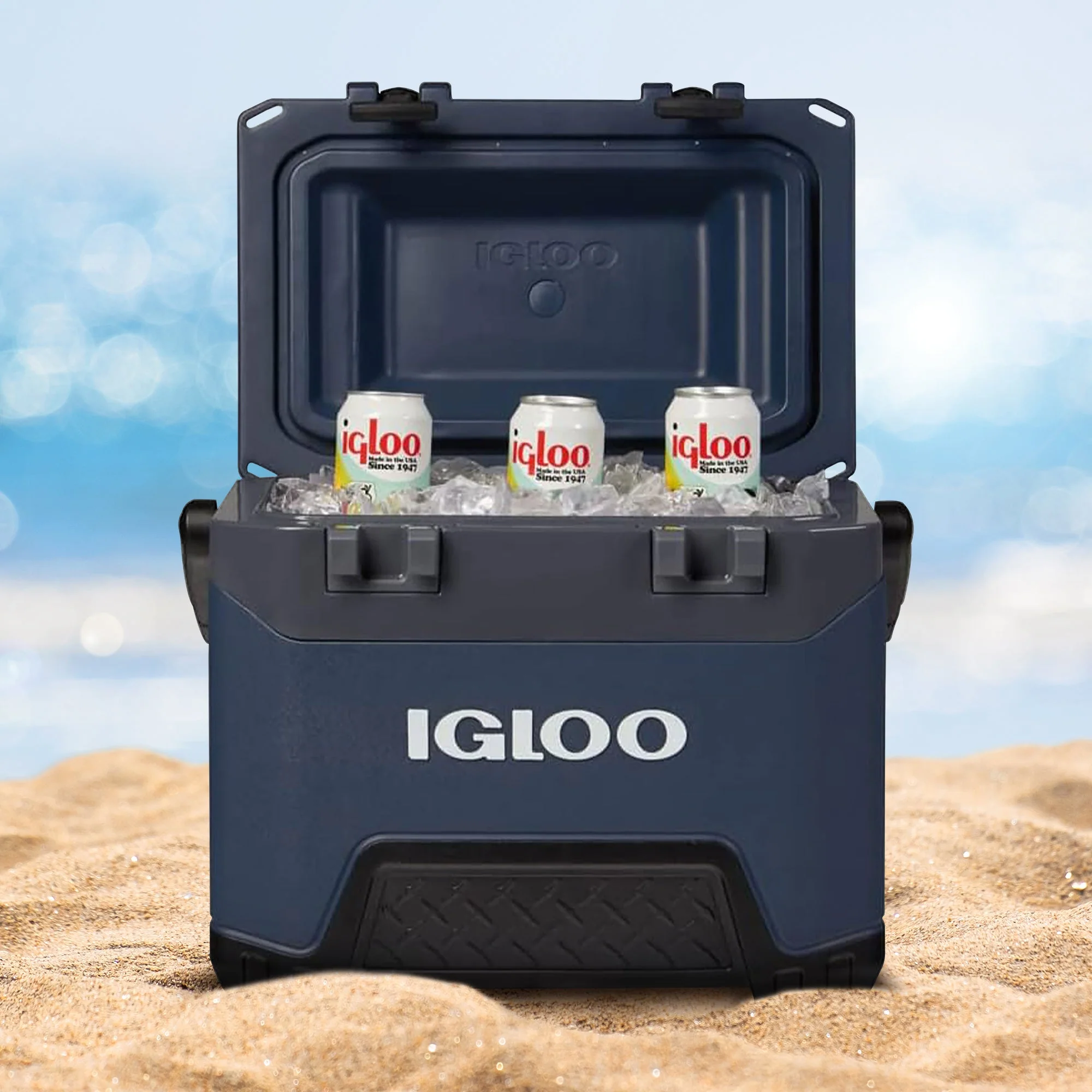 Igloo BMX 25 Quart Ice Chest Cooler with Cool Riser Technology, Rugged Blue - Image 5