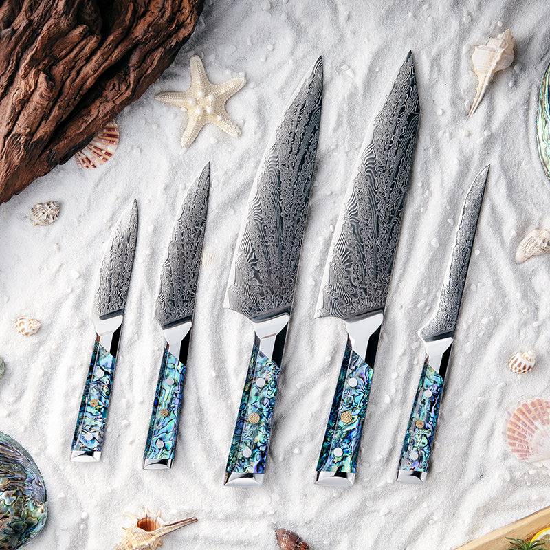 Imperial Professional Japanese VG10 Damascus 5- Piece Knife Set - Image 8
