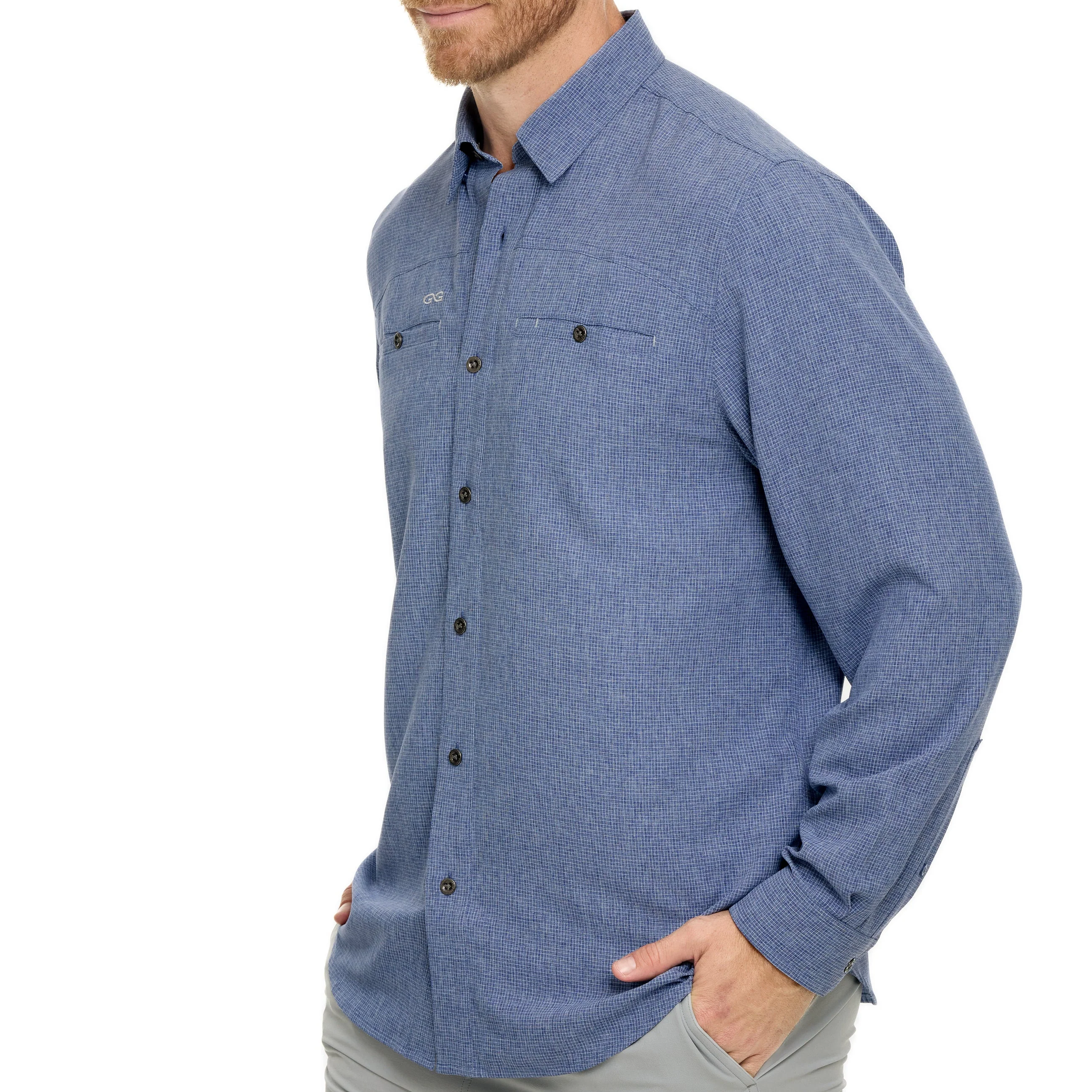 Indigo Maverick Shirt | Long Sleeve - Image 4