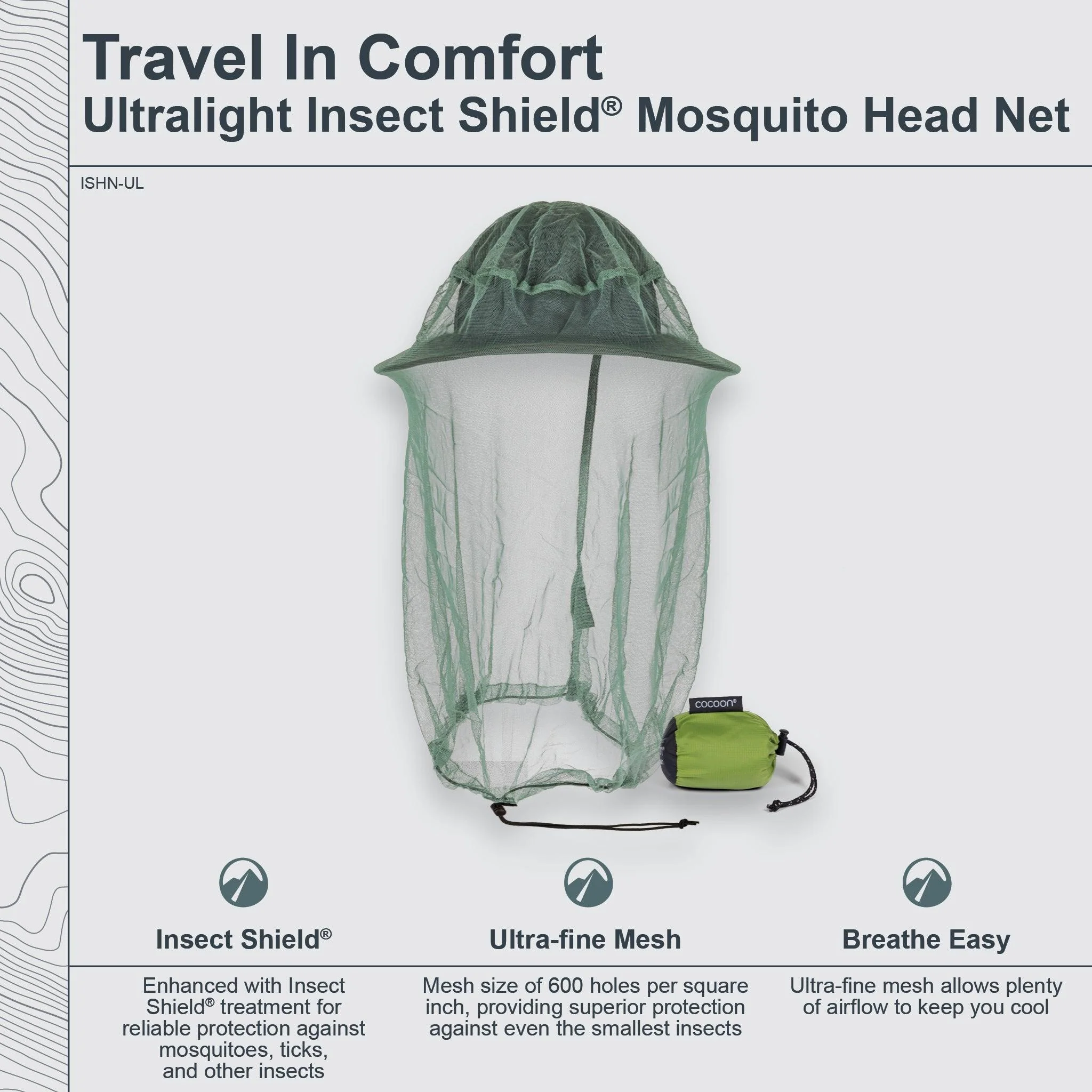 Insect Shield® Mosquito Head Net Ultralight - Image 2