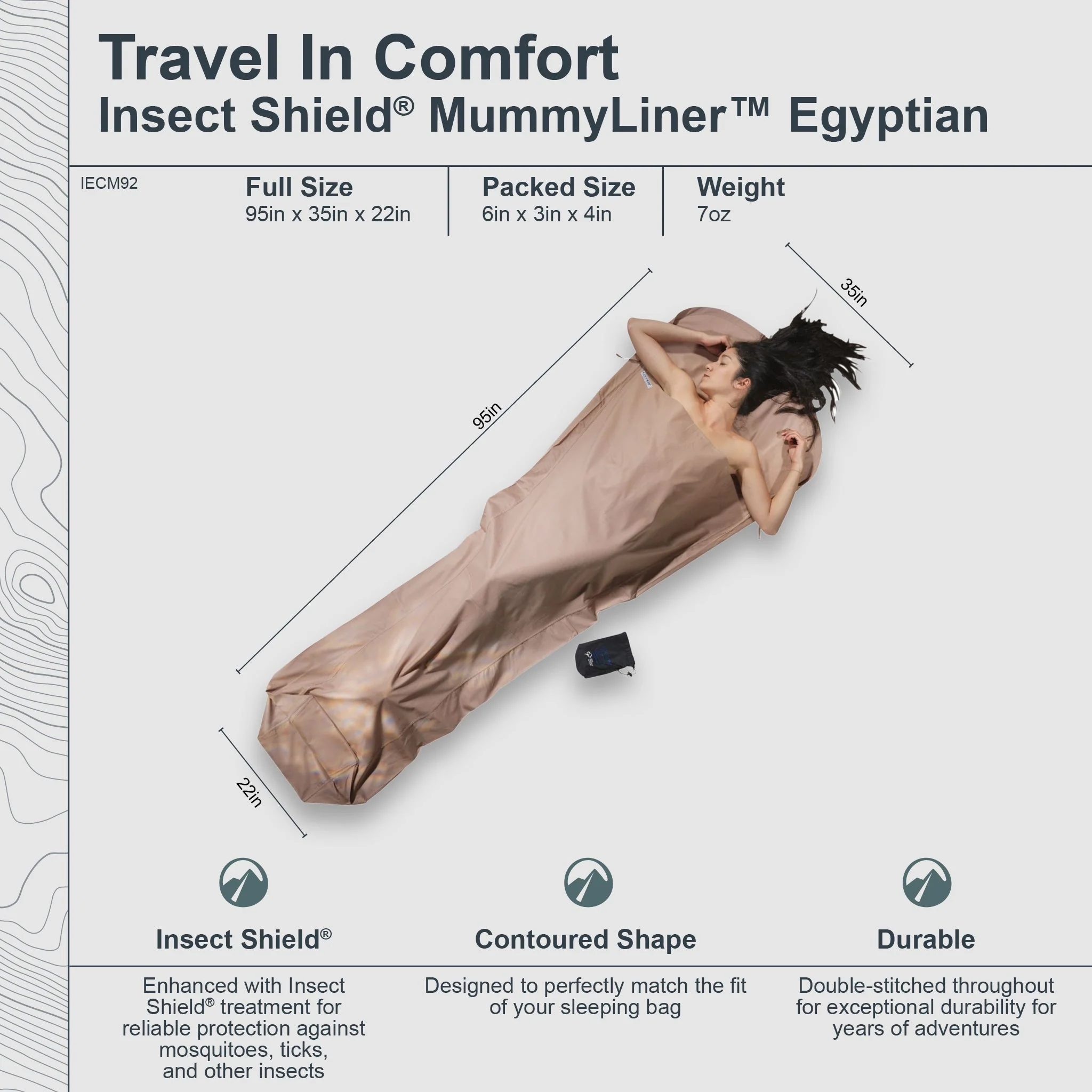 Insect Shield® MummyLiner™ Egyptian Cotton - Image 3