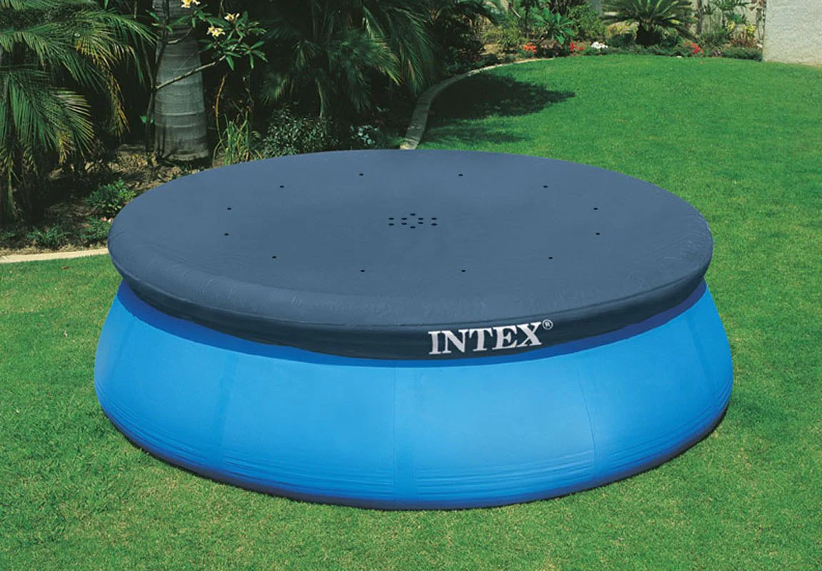 Intex 10' Swimming Pool Debris Cover & 1000 GPH Pool Cartridge Filter Pump - Image 4