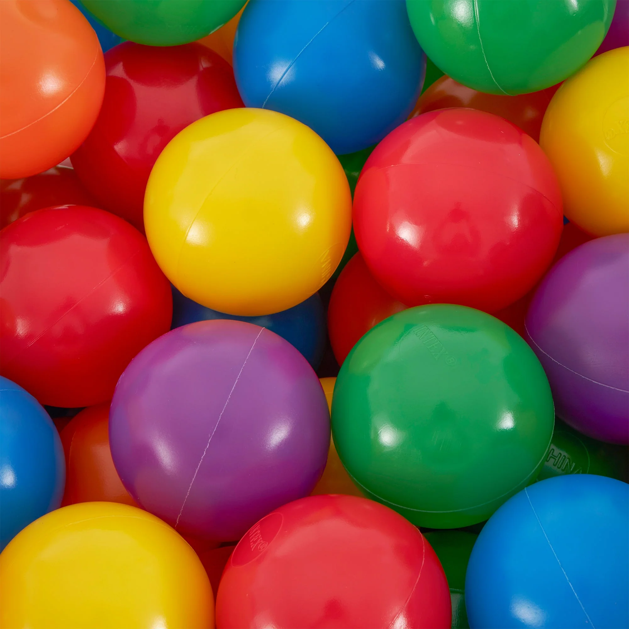 Intex 100 Pack Small Plastic Multi-Colored Fun Ballz For A Ball Pit (3 Pack) - Image 3