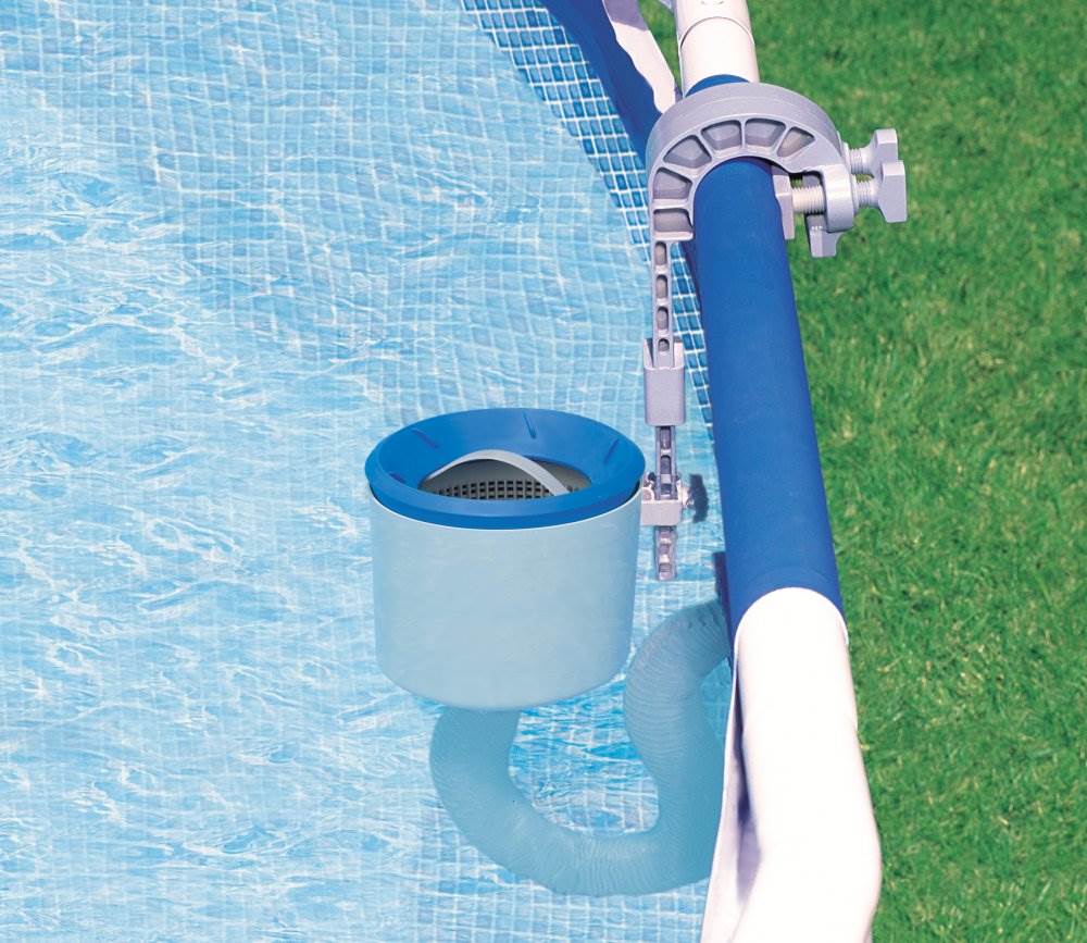 Intex 1000 GPH Easy Set Pool Filter Pump System & Wall Mount Automatic Skimmer - Image 9