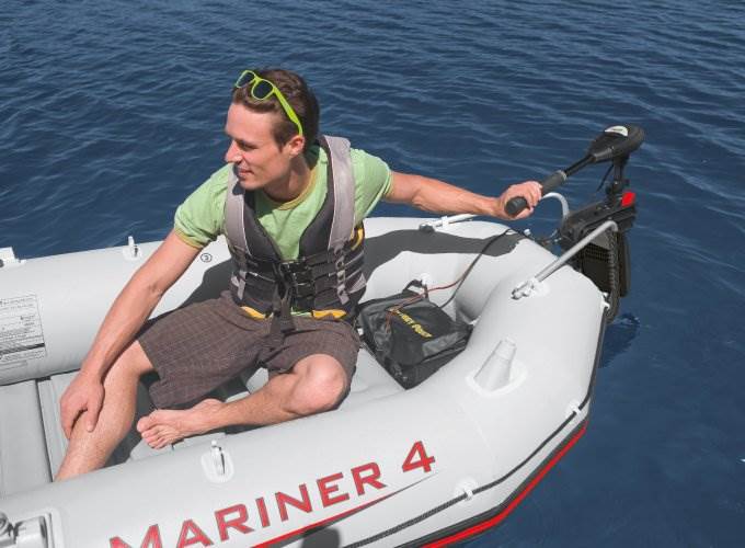 Intex 12V Transom Mount Boat Trolling Motor & Mounting Kit 68631E + 68624E - Image 3