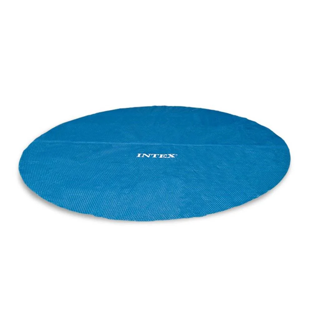 Intex 15 Foot Round Debris Cover and Vinyl Solar Cover for Above Ground Pools - Image 4
