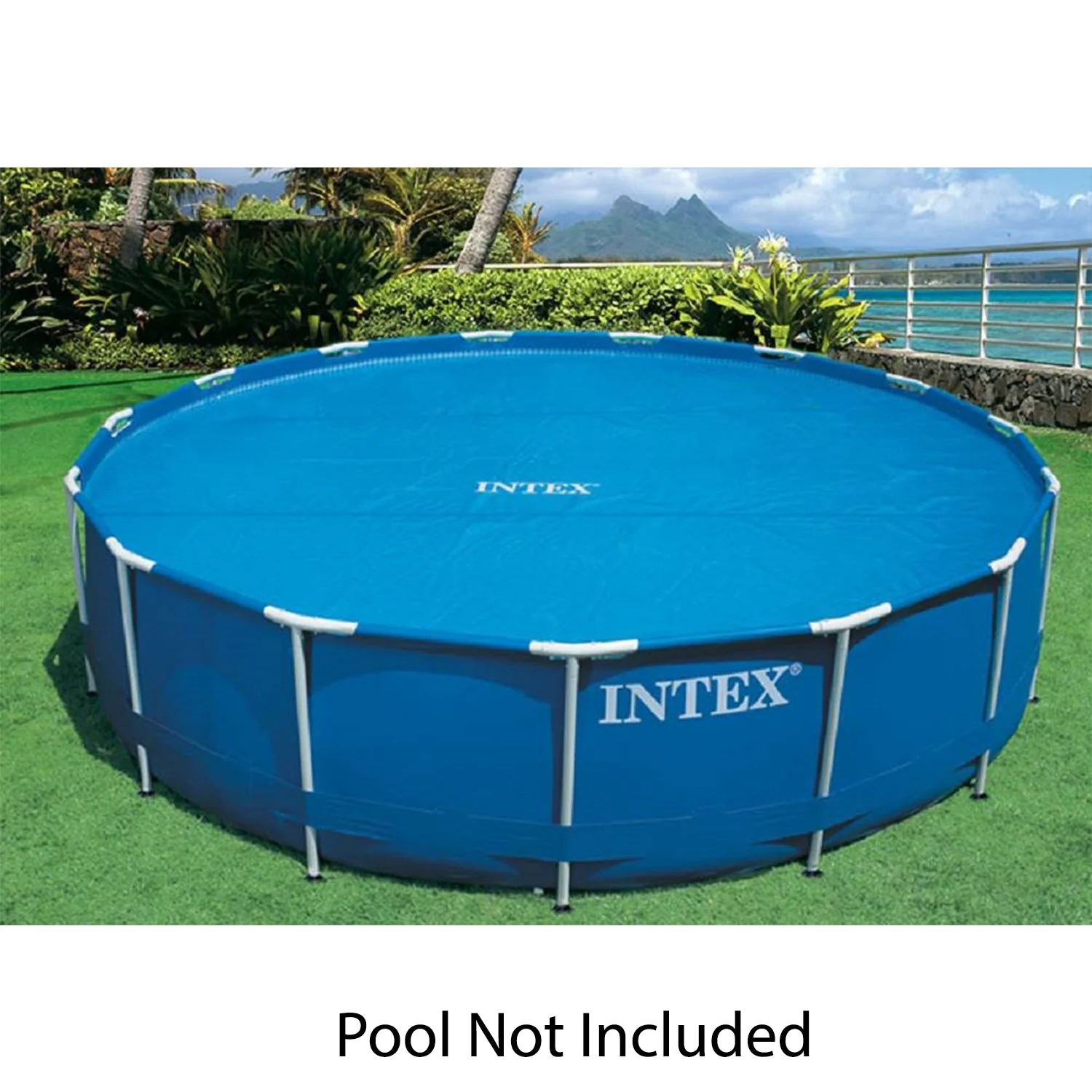 Intex 15 Foot Round Debris Cover and Vinyl Solar Cover for Above Ground Pools - Image 8