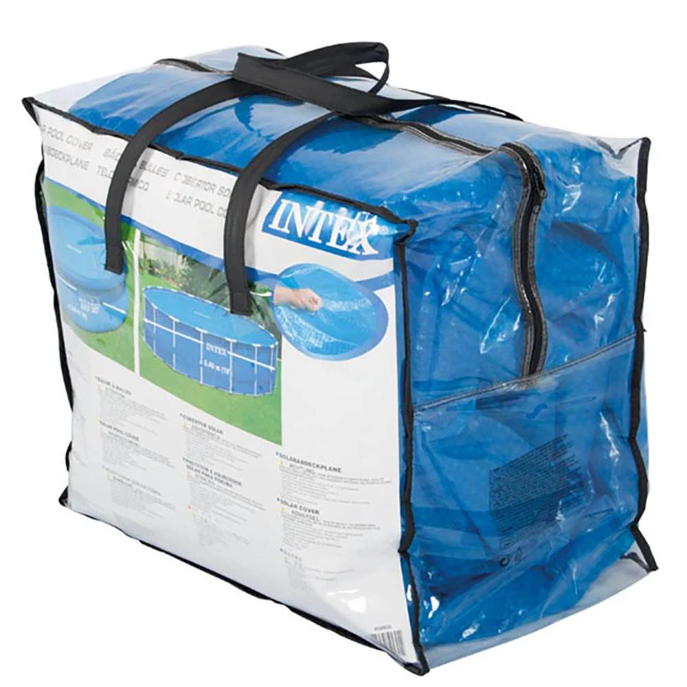 Intex 18' Round Easy Set Solar Vinyl Cover with 18' Debris Cover for Swim Pools - Image 3