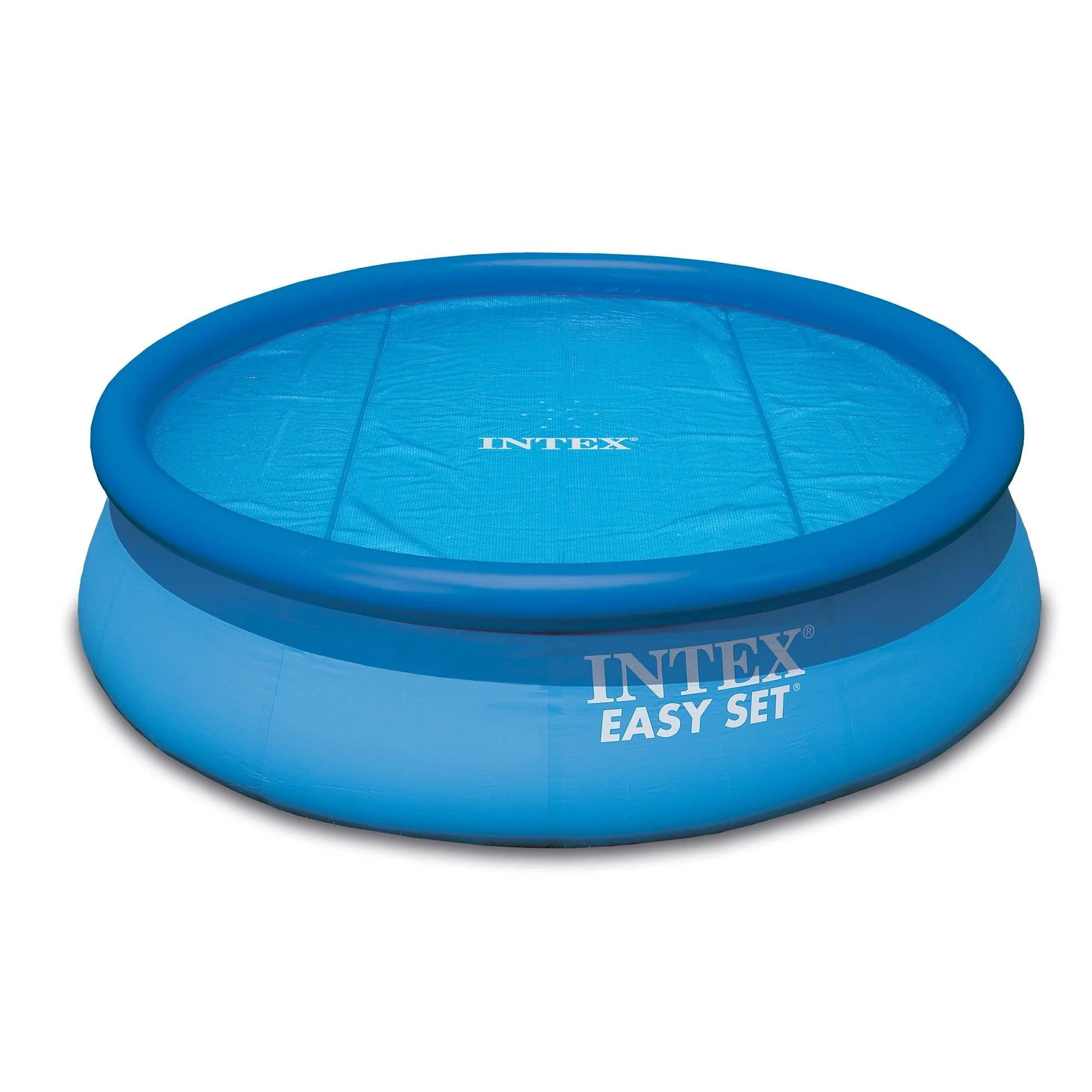 Intex 18' Round Easy Set Solar Vinyl Cover with 18' Debris Cover for Swim Pools - Image 4