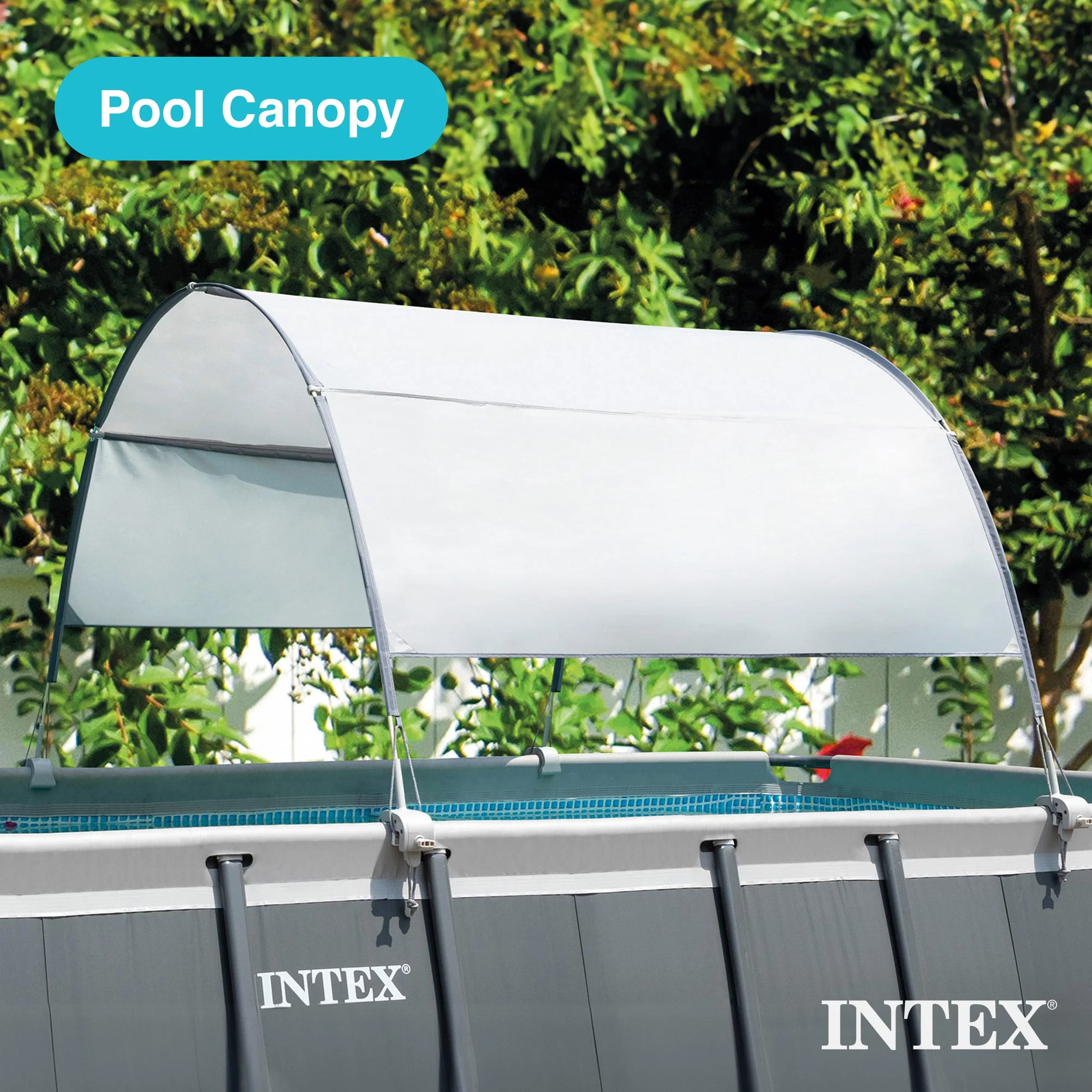 Intex 28054E Protective Canopy for 9 Foot or Smaller Rectangular Swimming Pools - Image 2