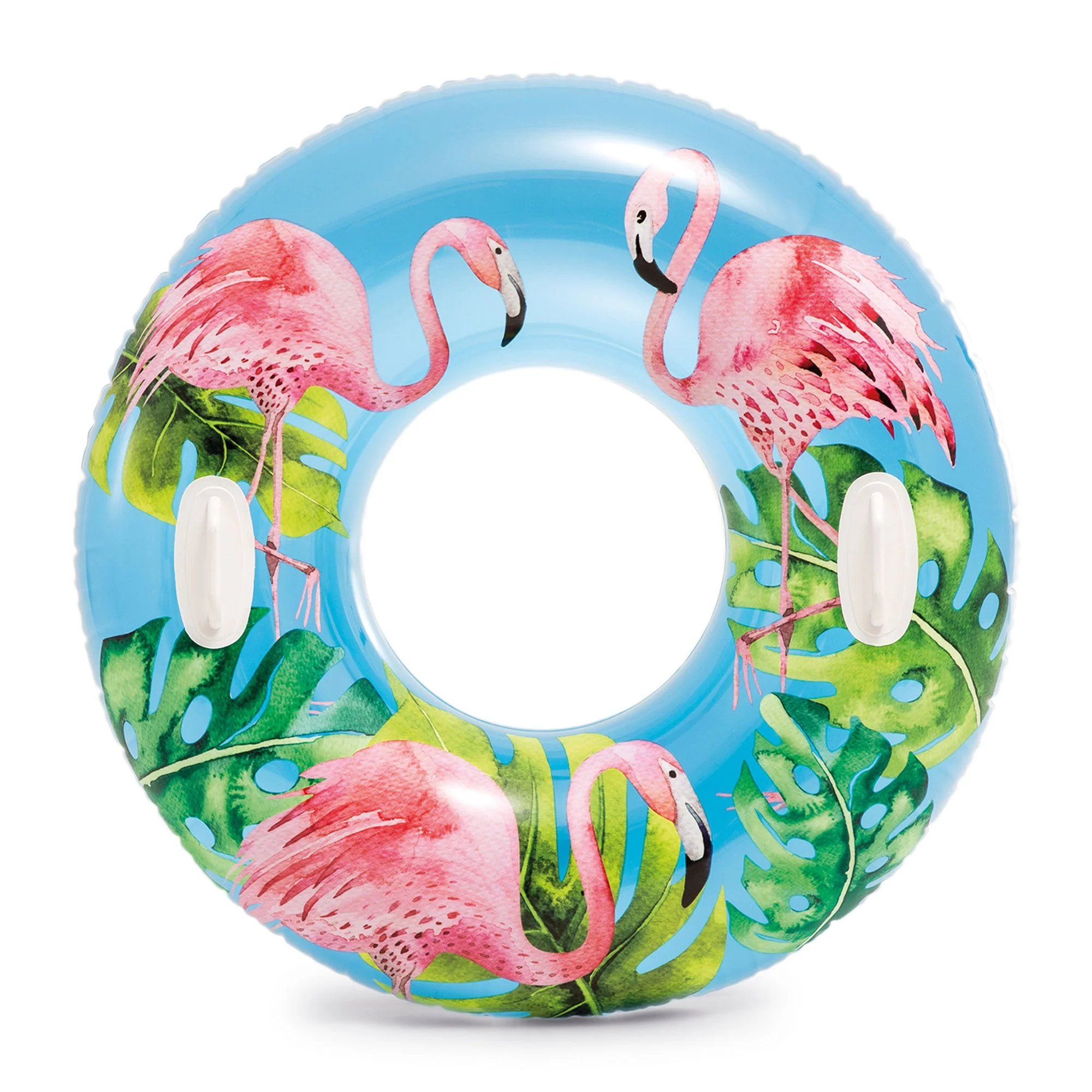 Intex 58263EP Groovy Color Inflatable Tropical Flower Transparent Tube Raft - Image 3