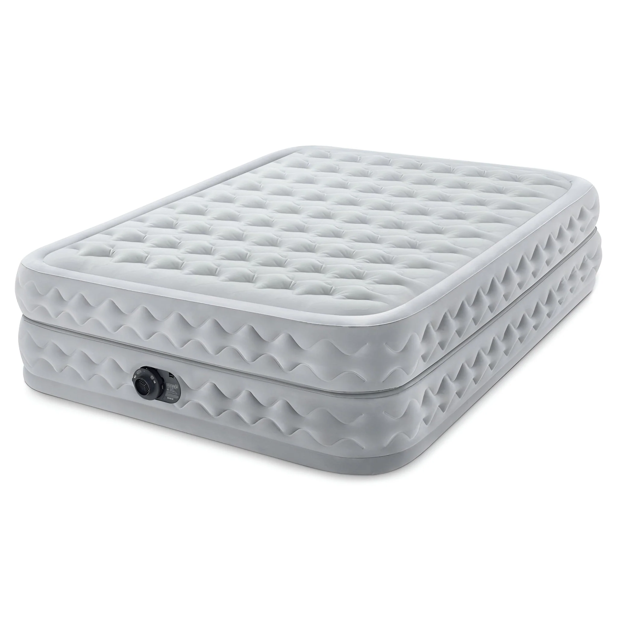 Intex 64489ED Dura Beam Supreme Air Flow Air Mattress with Built In Pump, Queen