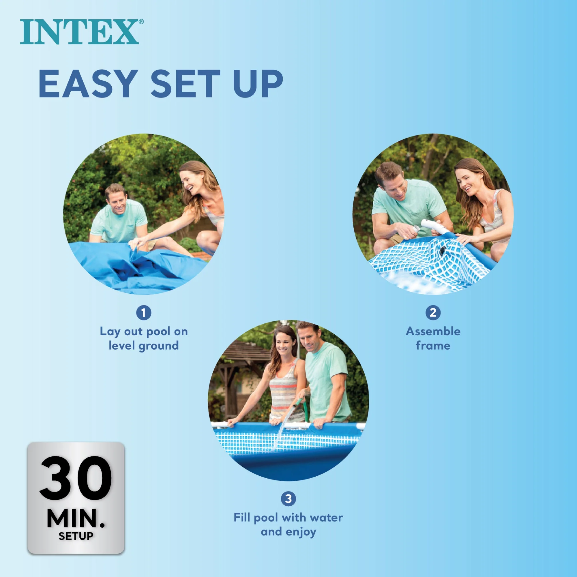 Intex 86'x59'x23' Above Ground Swimming Pool & 530 GPH Pool Cartridge Pump - Image 4
