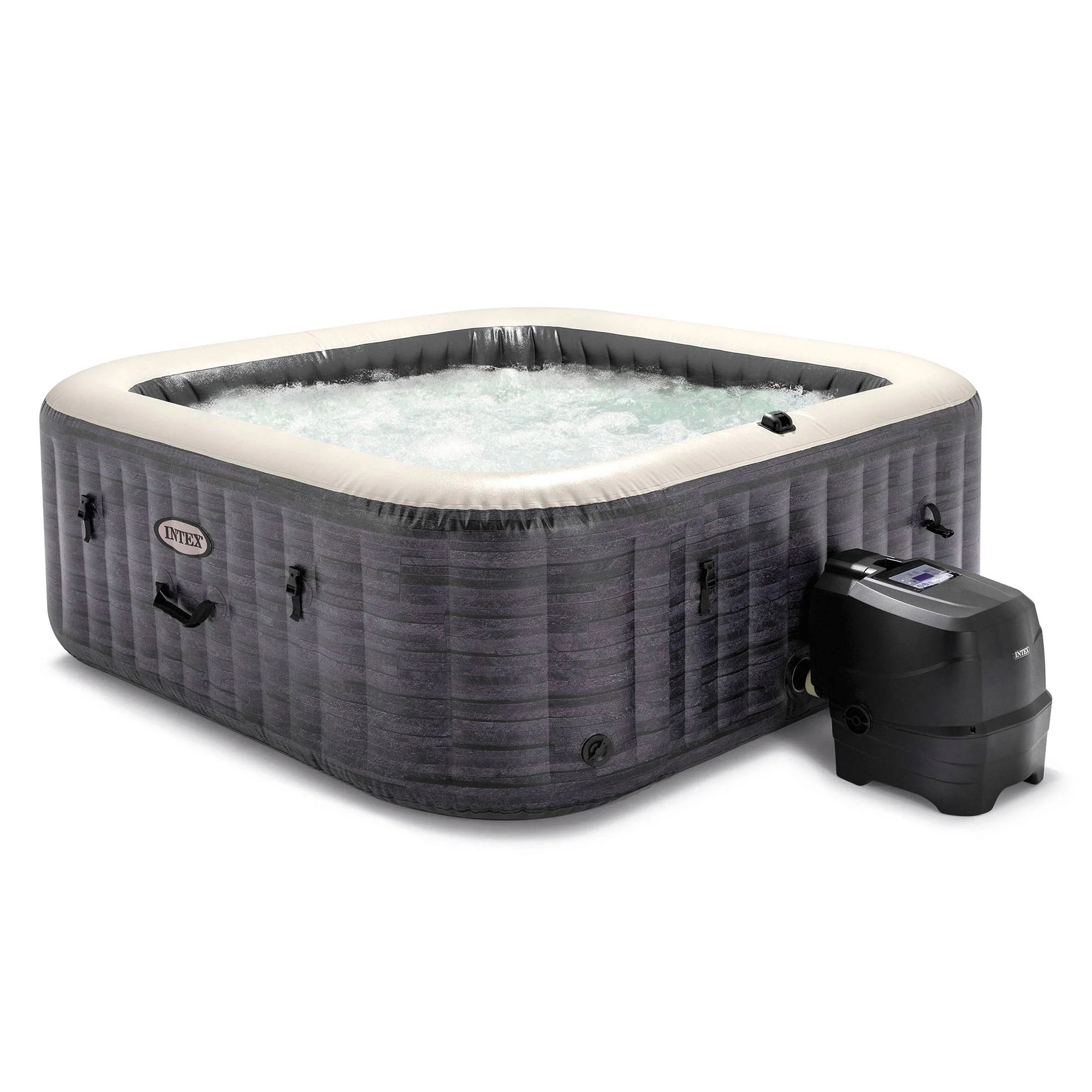 Intex Above Ground Pool Vacuum Cleaner and Inflatable Hot Tub with 170 AirJets - Image 3