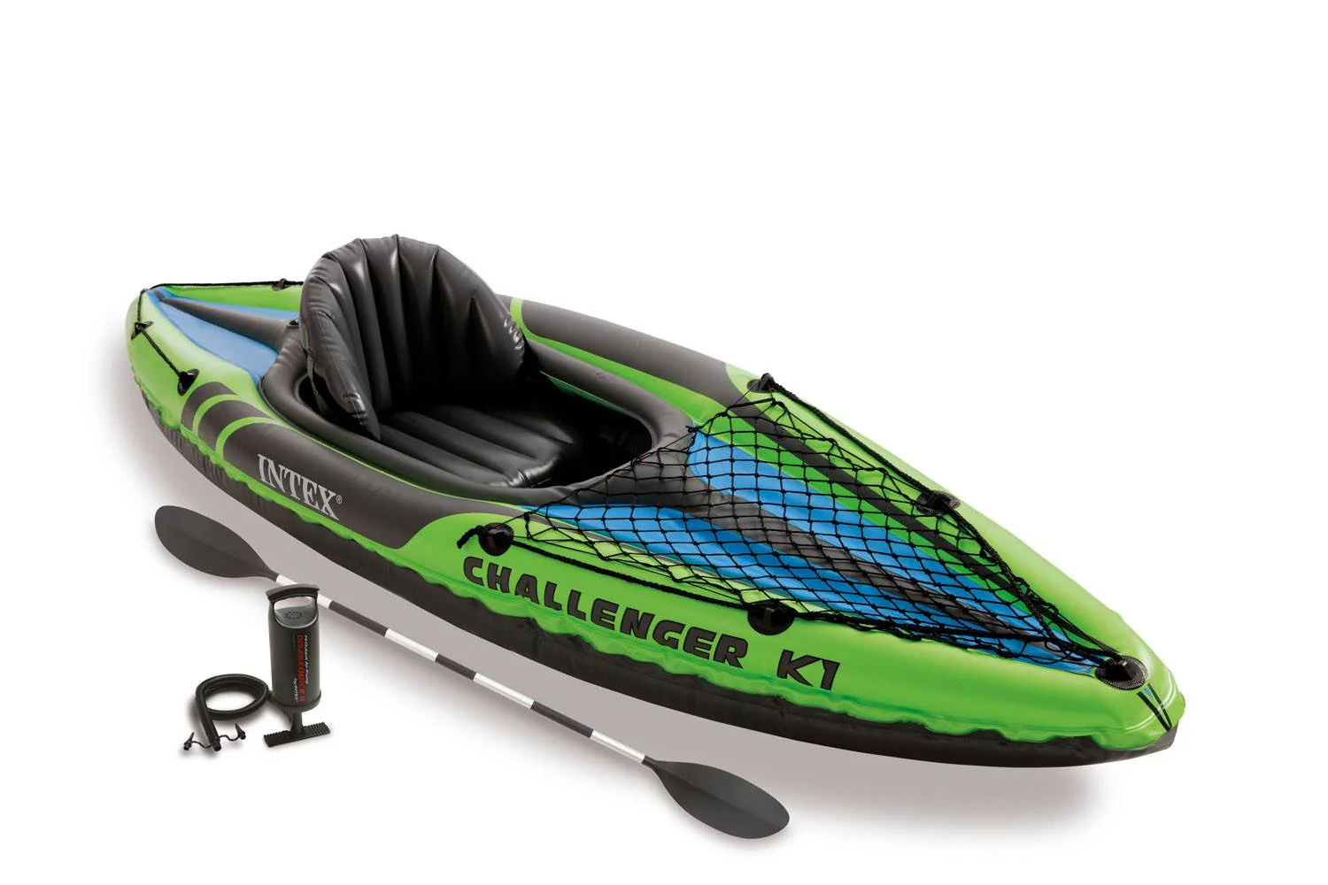 Intex Challenger K1 1-Person Inflatable Sporty Kayak w/ Oars And Pump (4 Pack) - Image 2